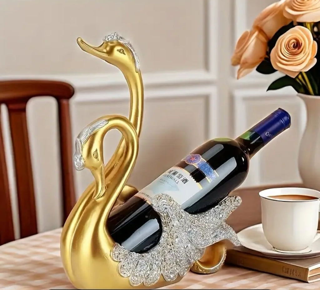 Elegant Swan Wine Bottle Holder