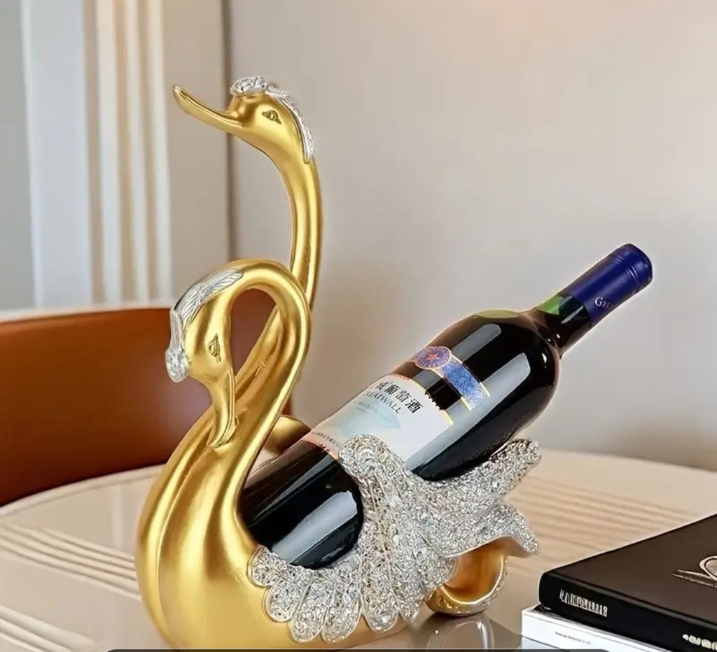 Elegant Swan Wine Bottle Holder