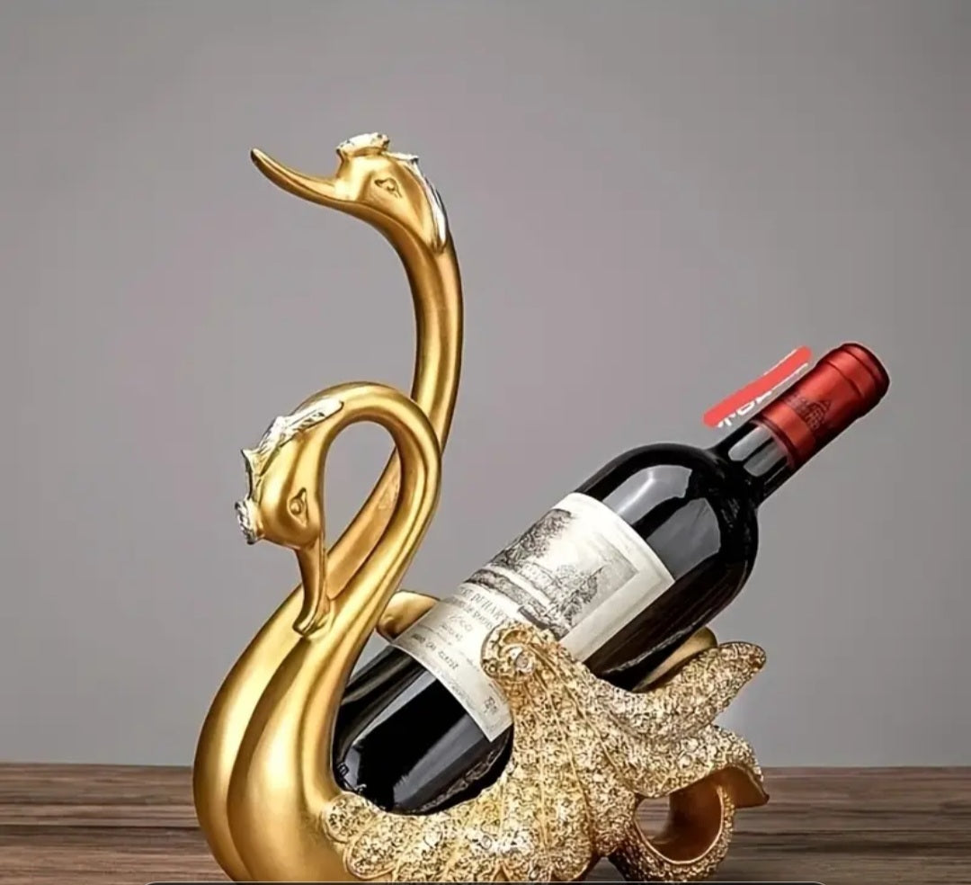 Elegant Swan Wine Bottle Holder