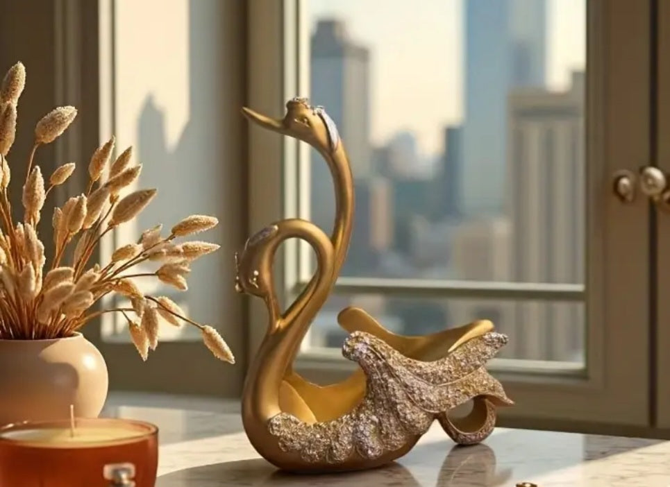Elegant Swan Wine Bottle Holder