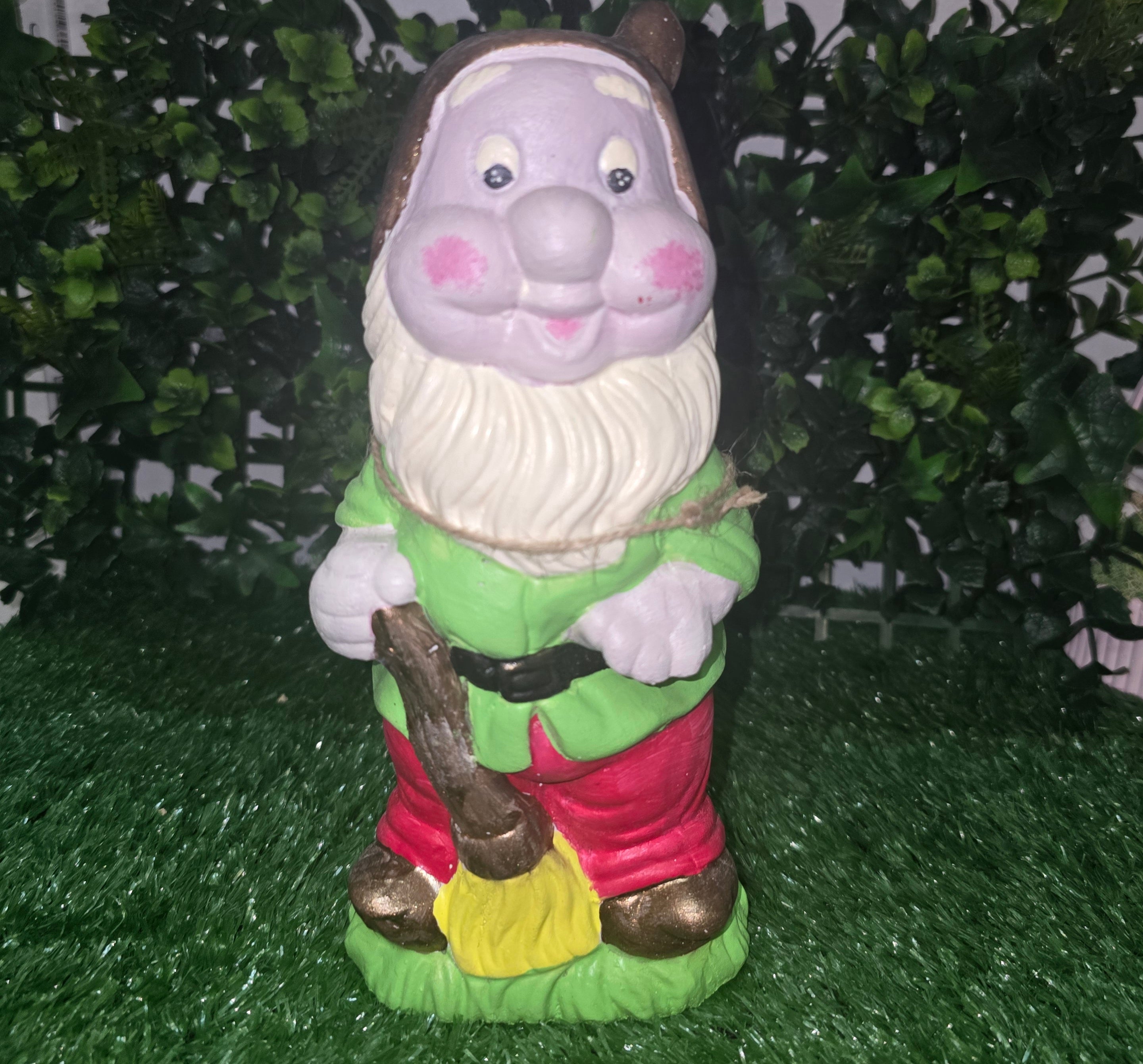 Handmade Cement Garden Gnome Sculpture – Decorative Outdoor & Indoor Ornament