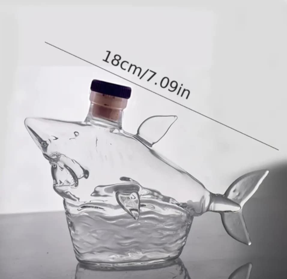 Decorative Glass Decanter Bottle-animal design