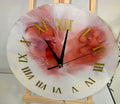 Handmade Epoxy Resin Wall Clock with Roman Numerals – 30 cm