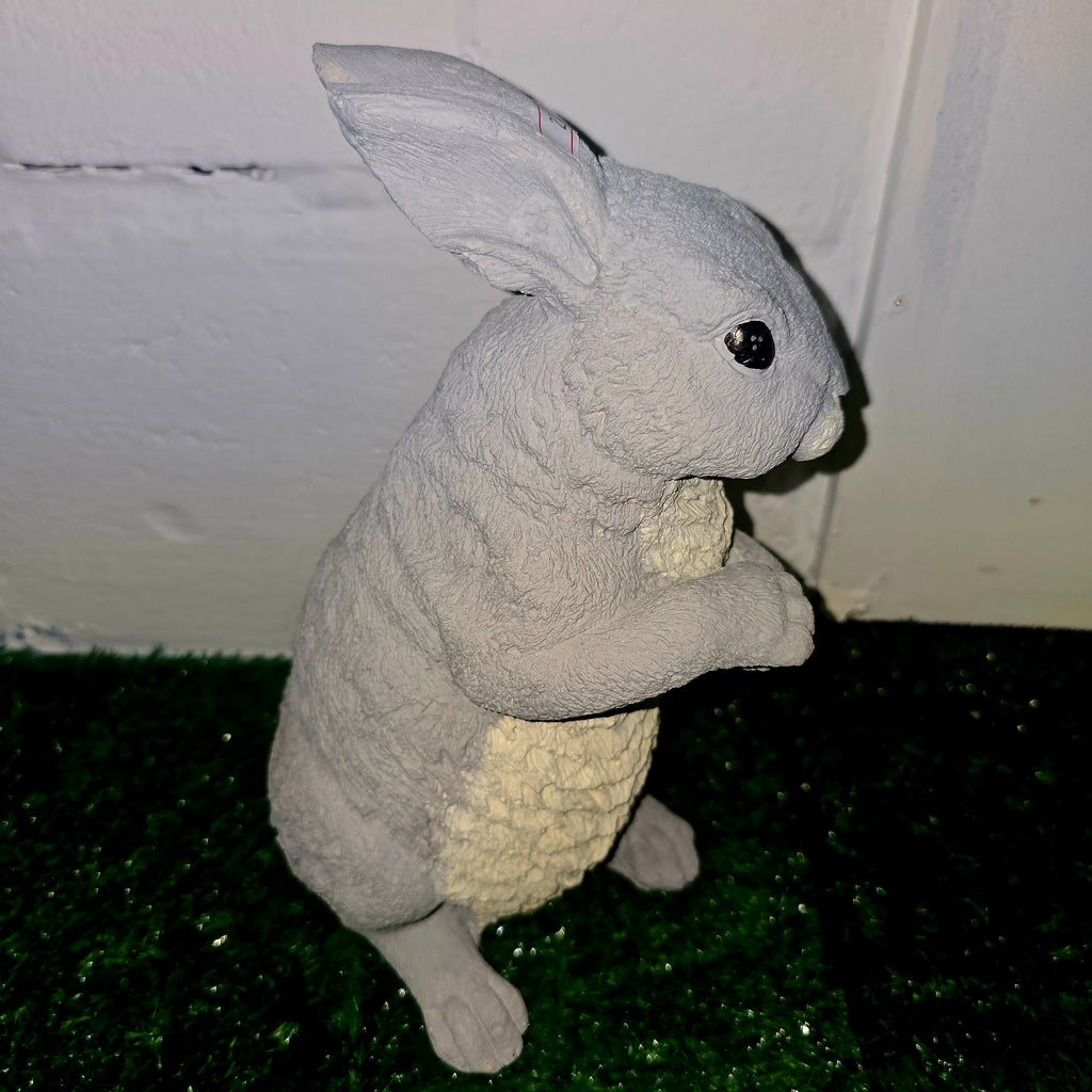 Handmade Rabbit Cement Sculpture – Bunny Garden & Home Decor