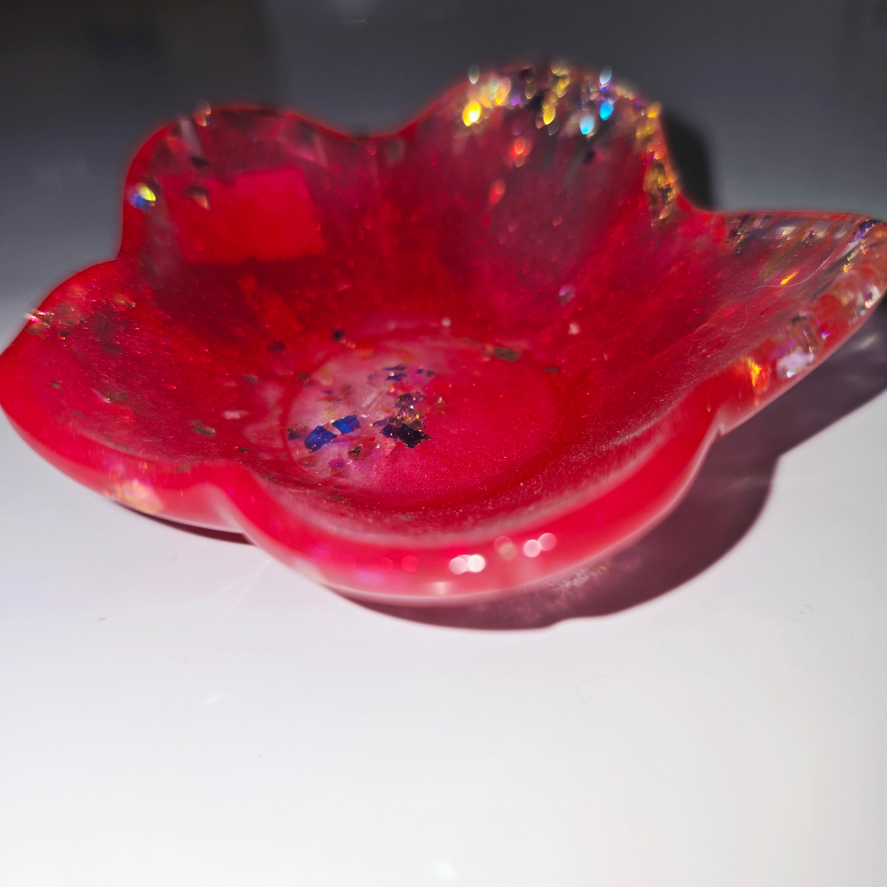 Handmade Resin Tealight Holder – Small Decorative Candle Base (9 cm)