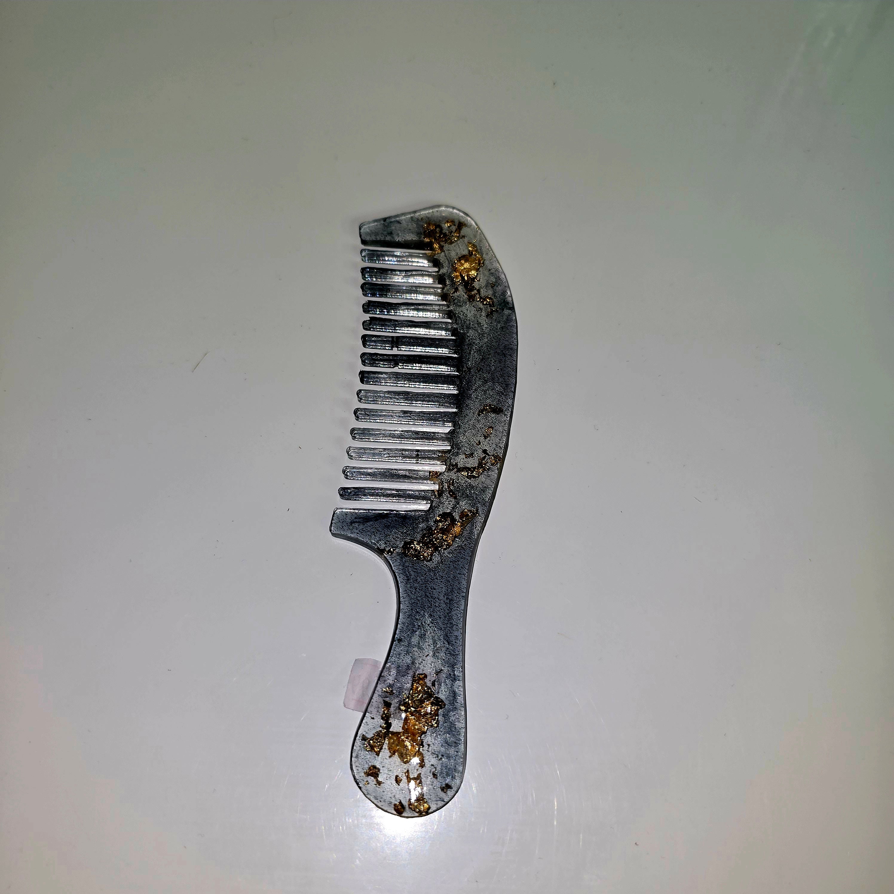 Handmade Epoxy Resin Hair Comb – Unique Floral & Color Designs