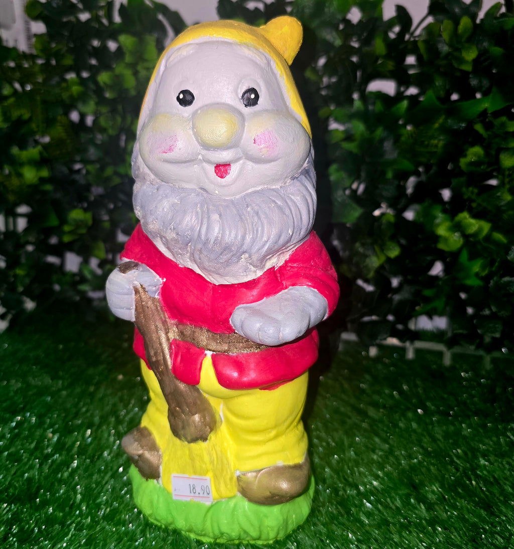 Handmade Cement Garden Gnome Sculpture – Decorative Outdoor & Indoor Ornament