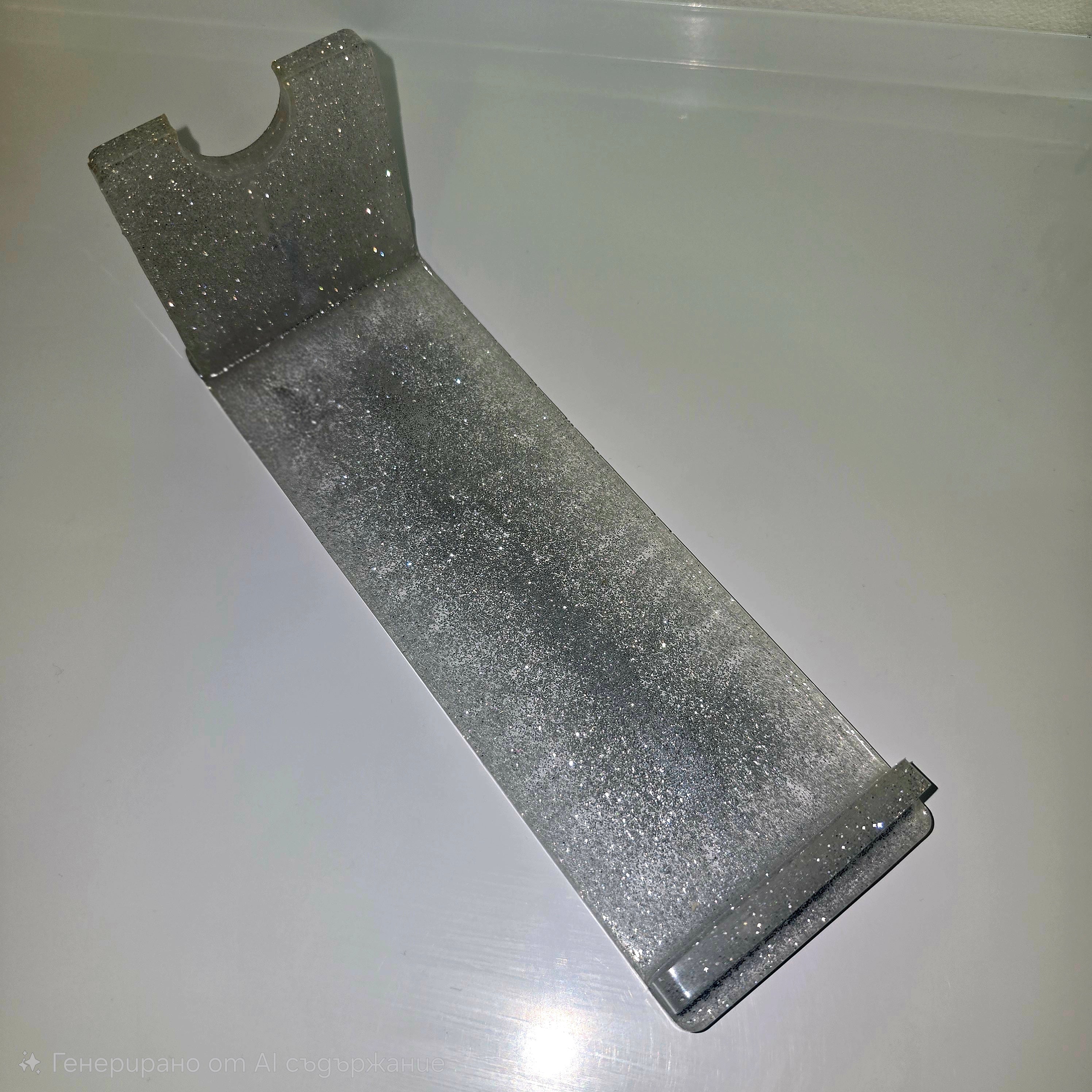 Handmade Epoxy Resin Wine Bottle Holder – Unique Modern Resin Art Stand (25 cm)