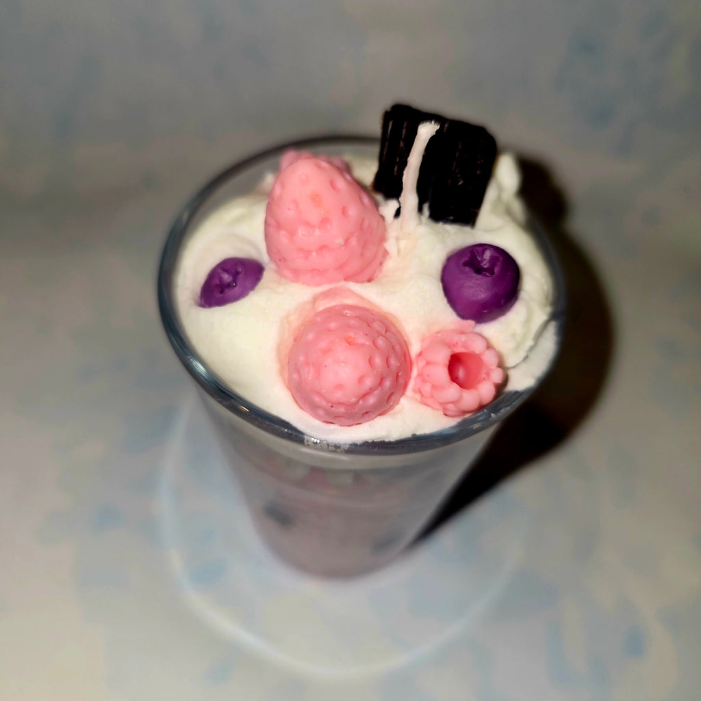 Handmade Dessert Style Candle in Glass – Decorative Soy Candle