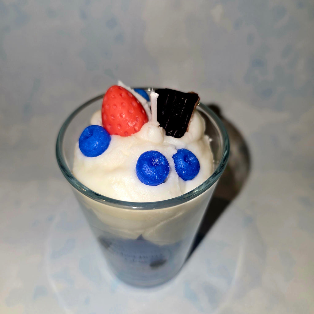 Handmade Dessert Style Candle in Glass – Decorative Soy Candle