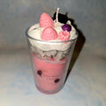 Handmade Dessert Style Candle in Glass – Decorative Soy Candle