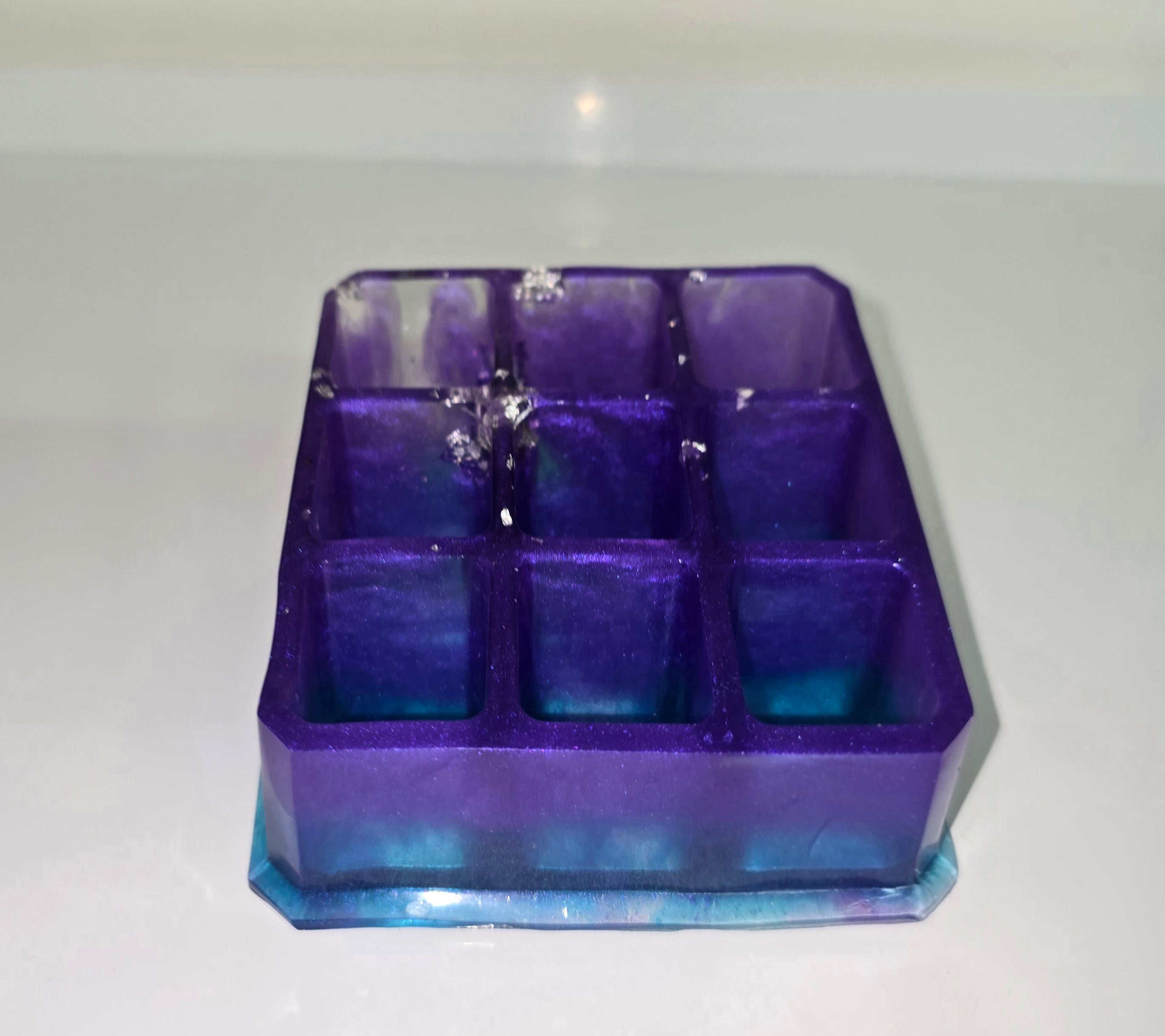 Handmade Resin Makeup Organiser – Brush, Lipstick & Pencil Holder