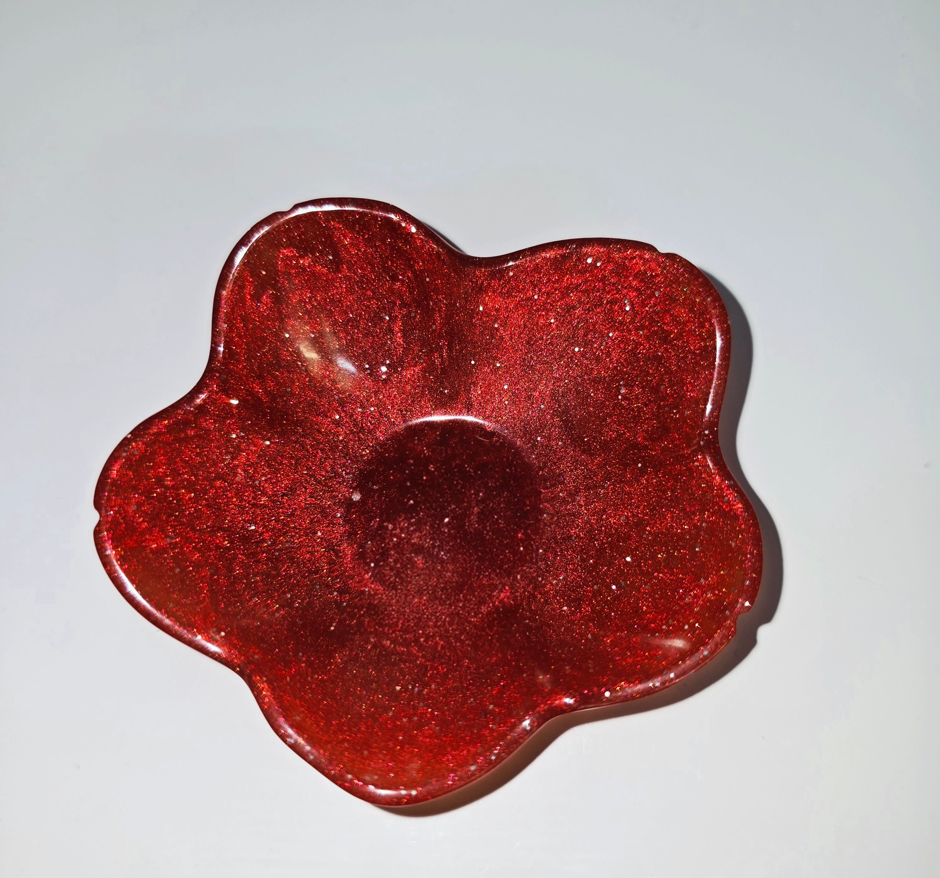 Handmade Resin Tealight Holder – Small Decorative Candle Base (9 cm)