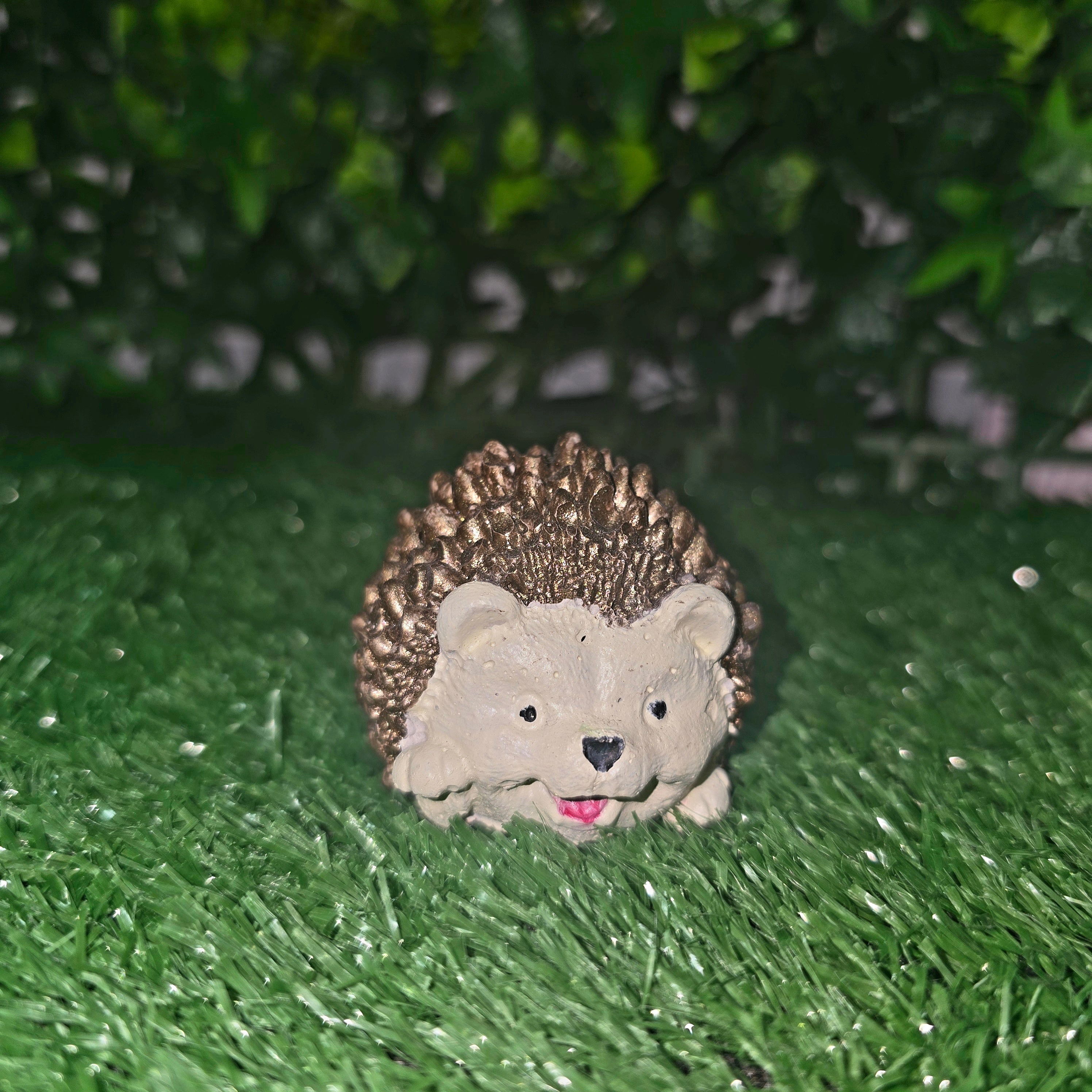 🦔 Handmade Cement Hedgehog Garden Ornament