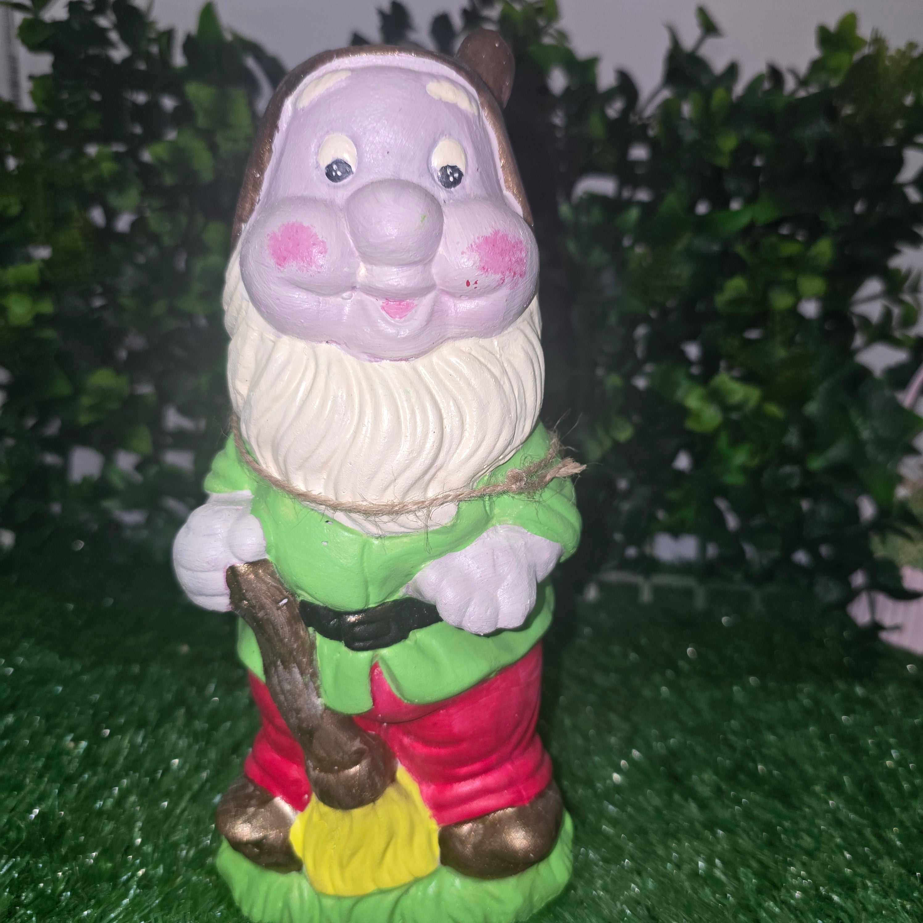 Handmade Cement Garden Gnome Sculpture – Decorative Outdoor & Indoor Ornament