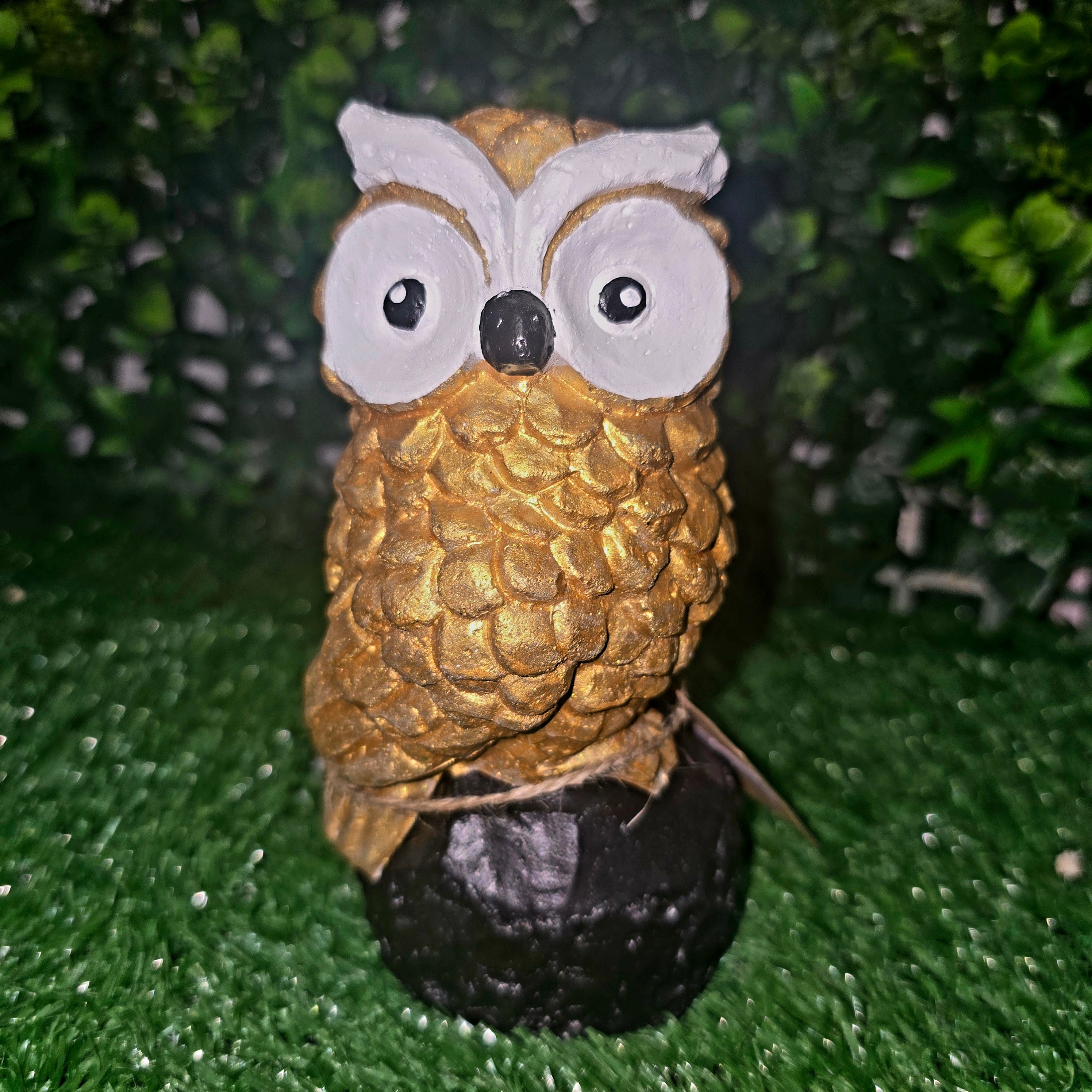 Handmade Decorative Owl Figurine – Garden & Home Ornament