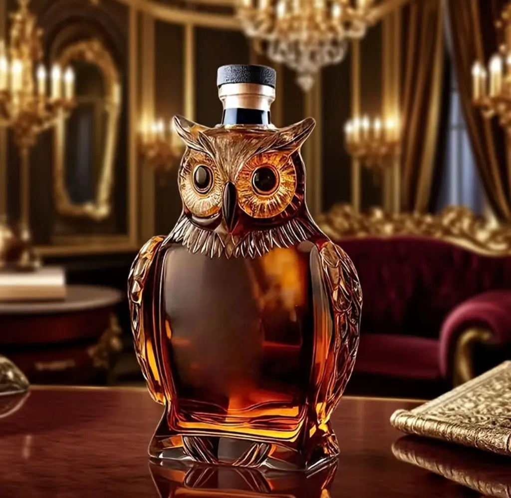 Decorative Glass Decanter Bottle-animal design