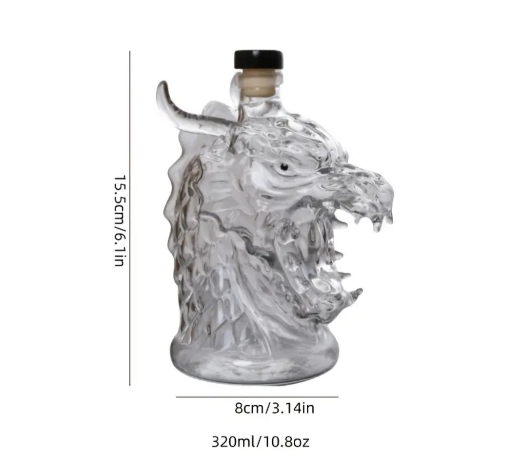Decorative Glass Decanter Bottle-animal design