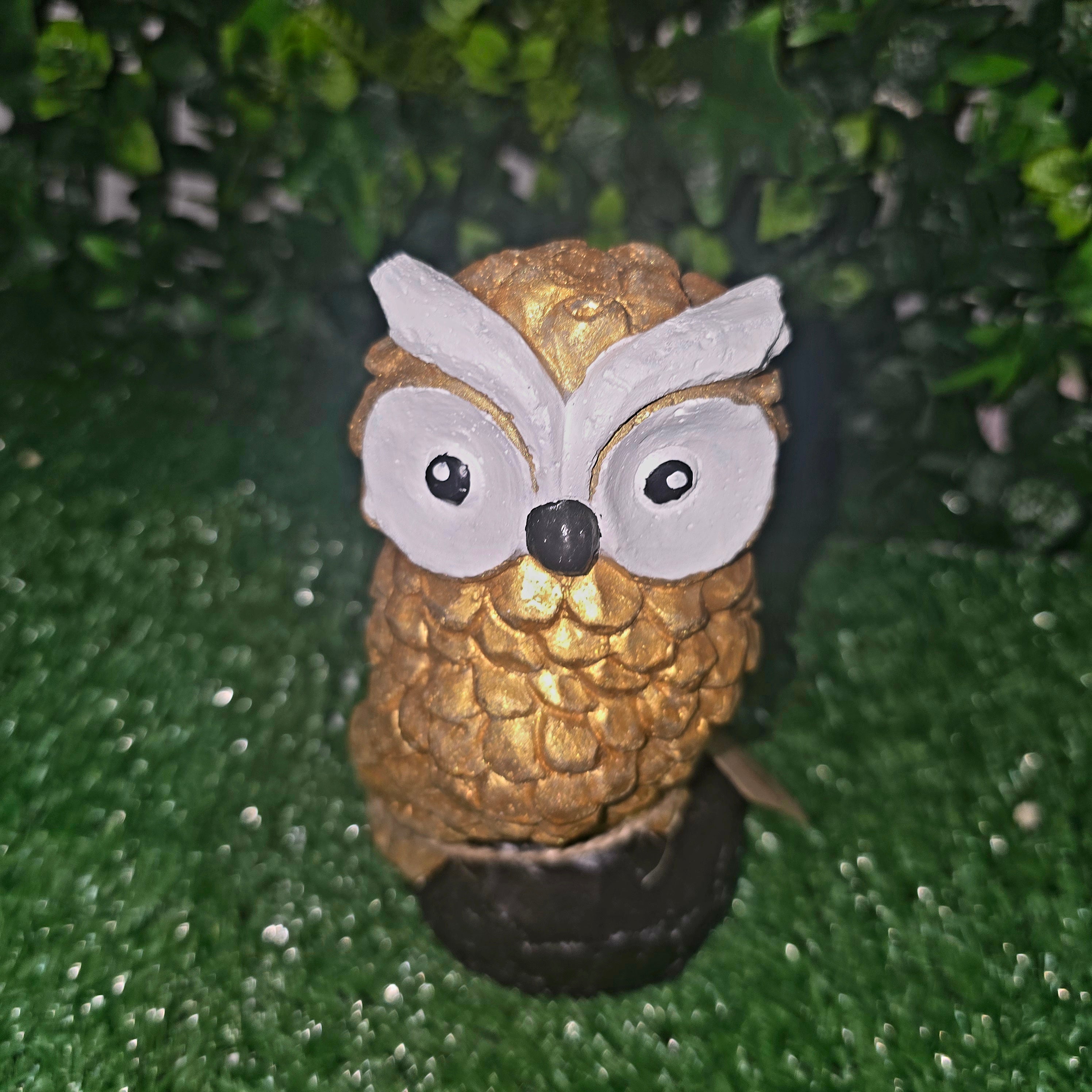 Handmade Decorative Owl Figurine – Garden & Home Ornament