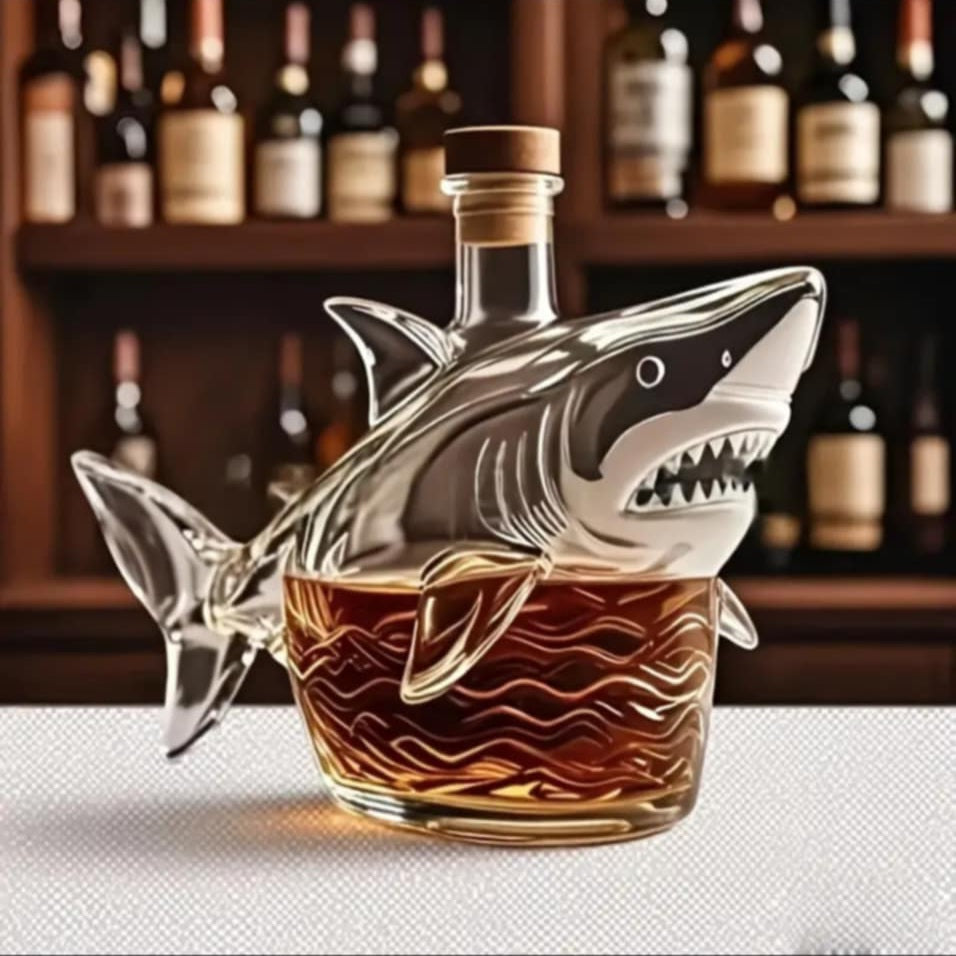 Decorative Glass Decanter Bottle-animal design
