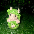 Handmade Bunny in Cabbage Figurine – Cute Garden & Home Decor