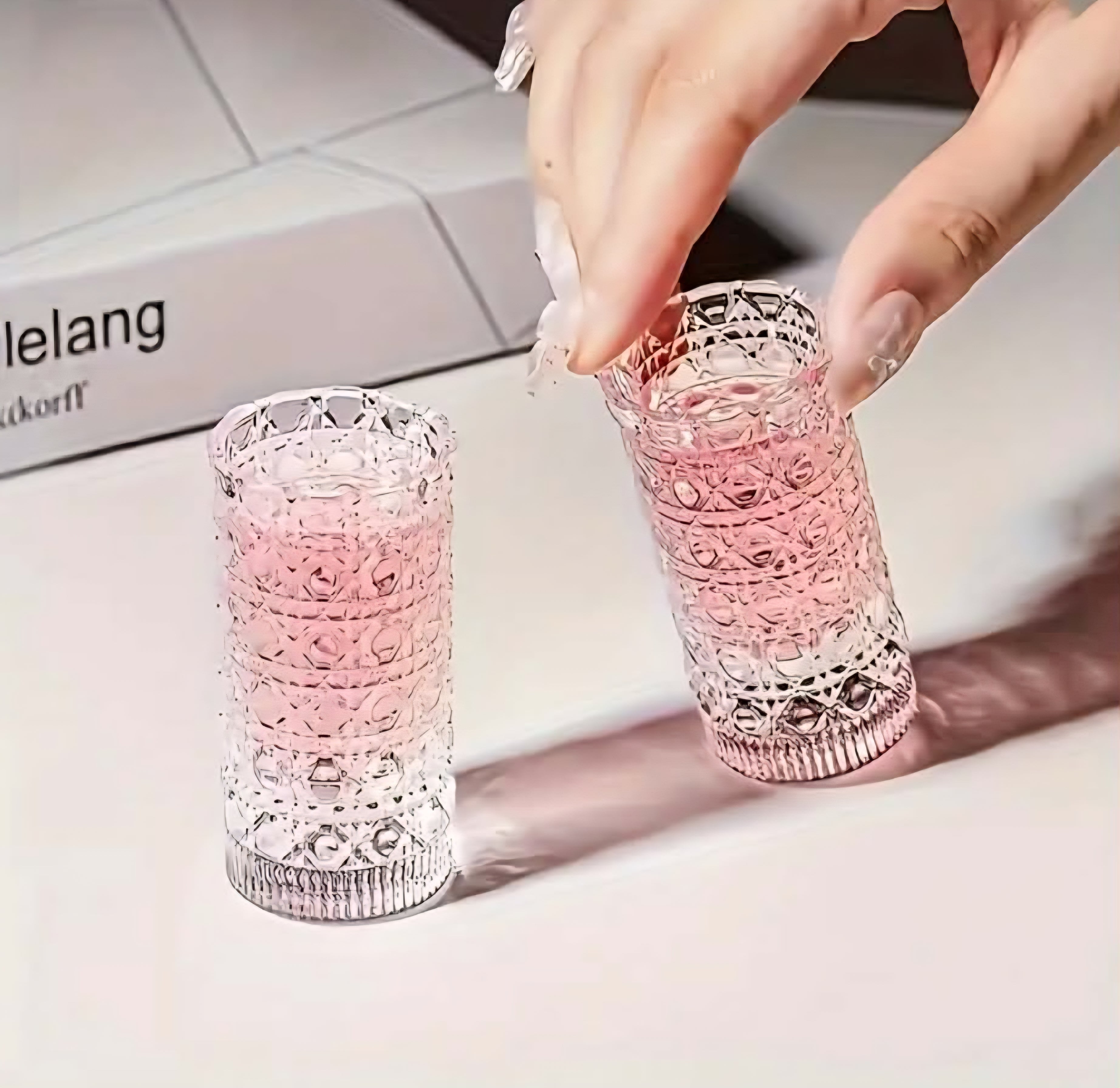 Set of 6 Shot Glasses – Elegant Relief Design