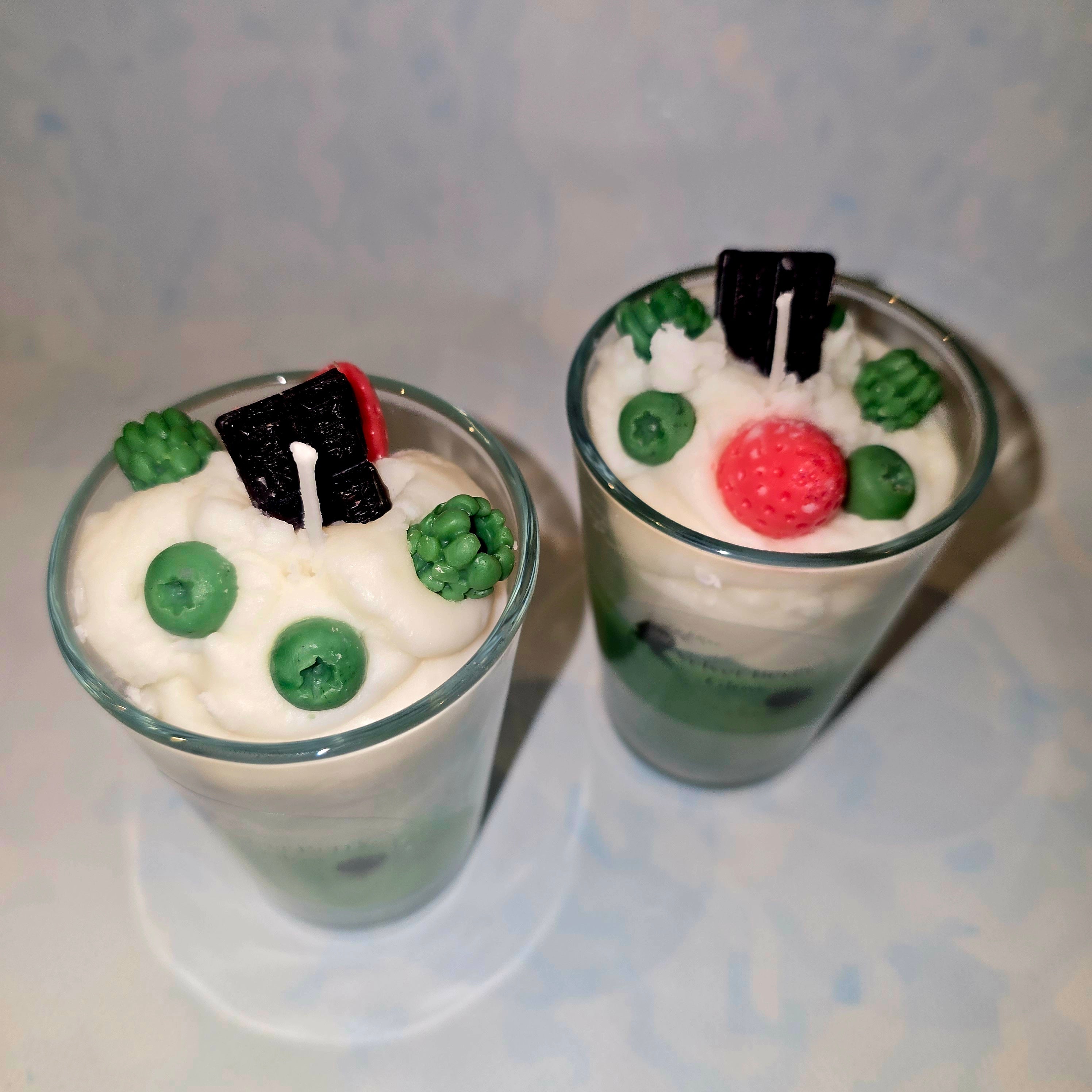 Handmade Dessert Style Candle in Glass – Decorative Soy Candle