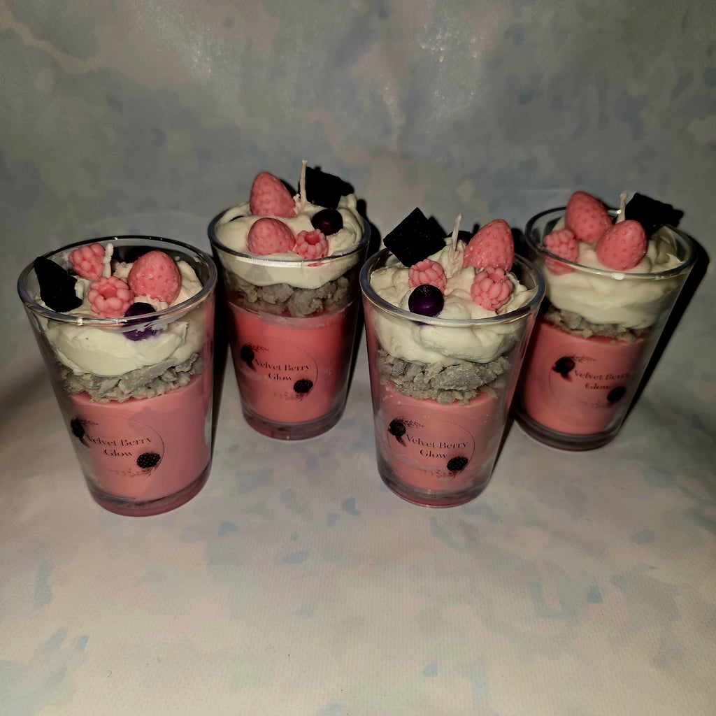 Handmade Dessert Style Candle in Glass – Decorative Soy Candle