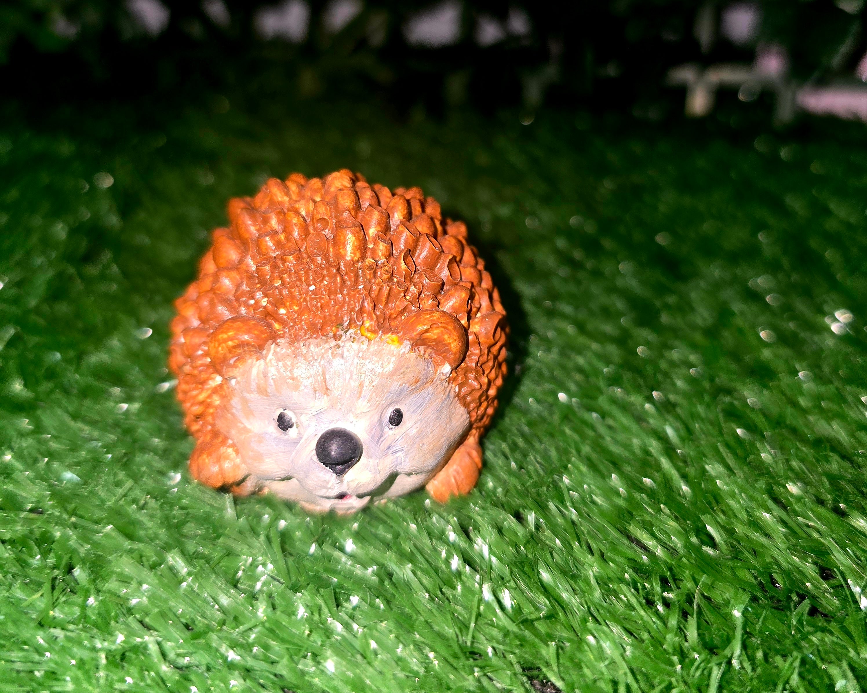 🦔 Handmade Cement Hedgehog Garden Ornament