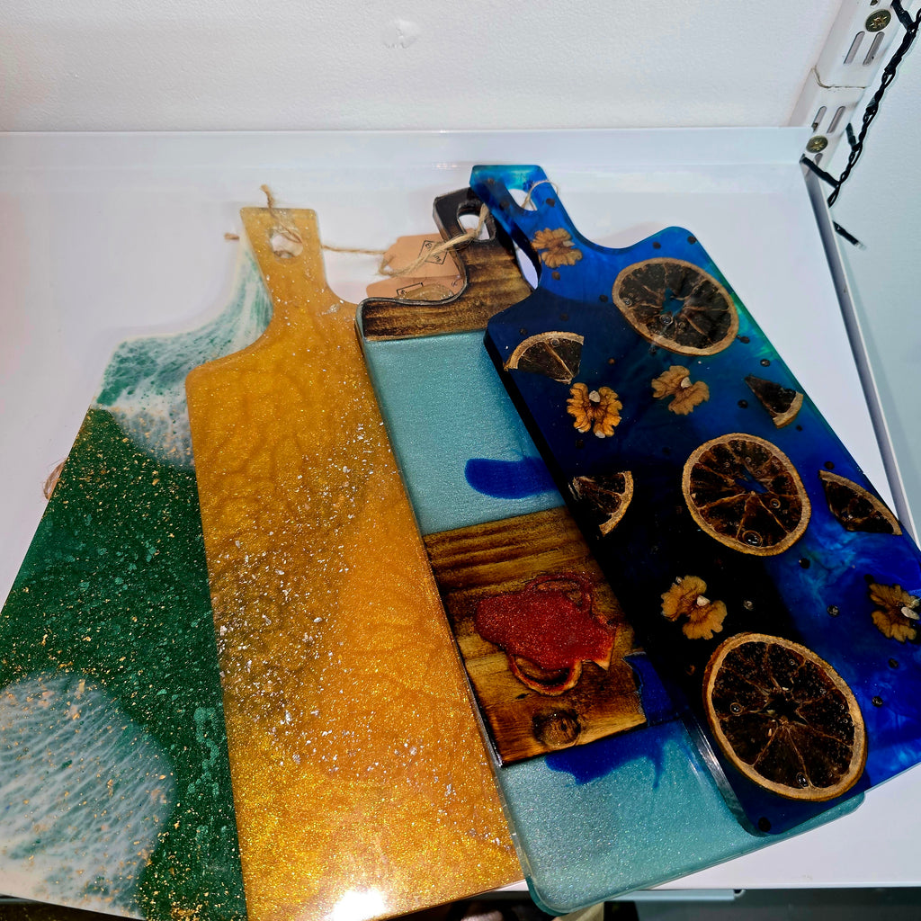 Handmade Resin Serving Boards