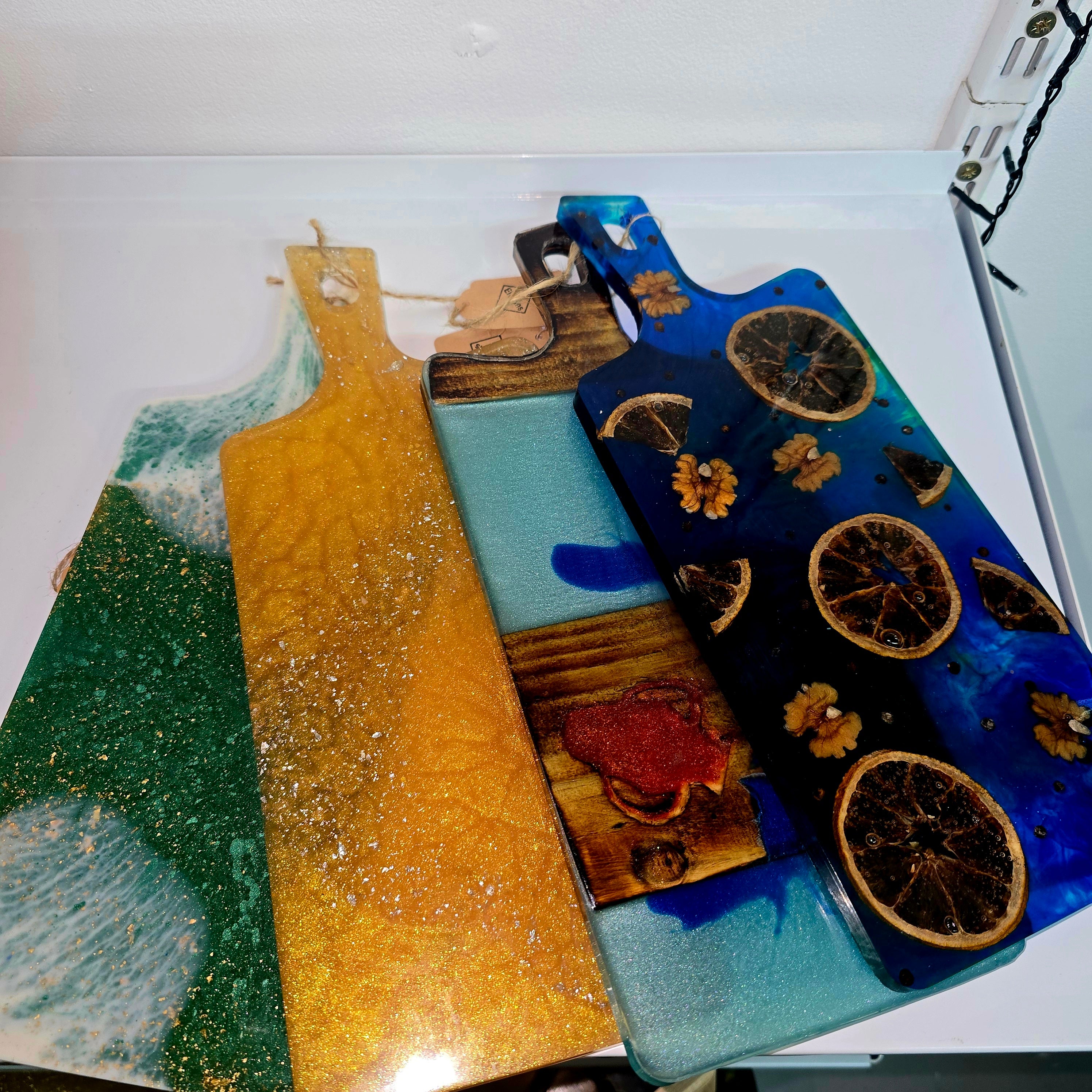 Handmade Resin Serving Boards