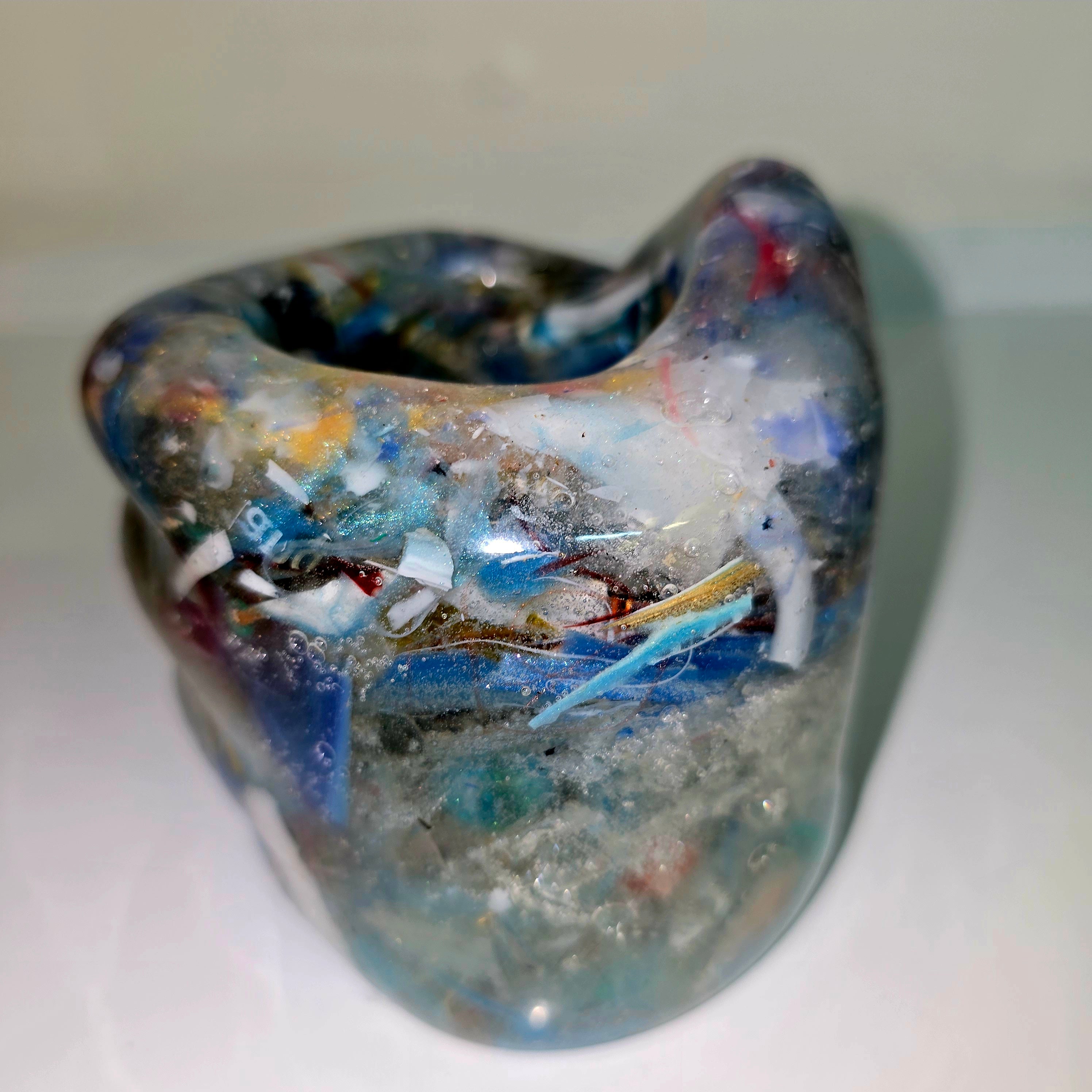 Hand-Shaped Resin Pen Holder – Handmade Desk Organizer