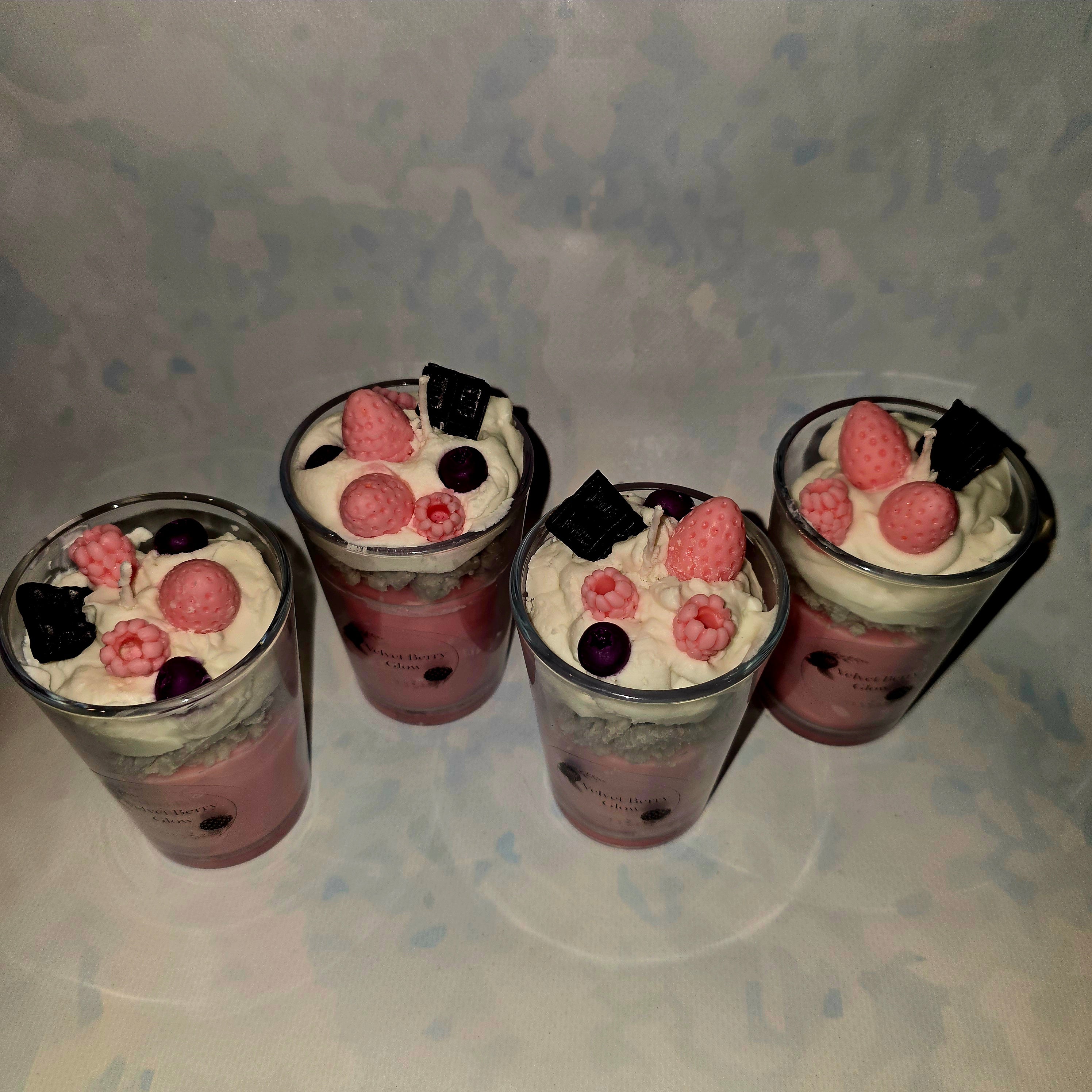 Handmade Dessert Style Candle in Glass – Decorative Soy Candle