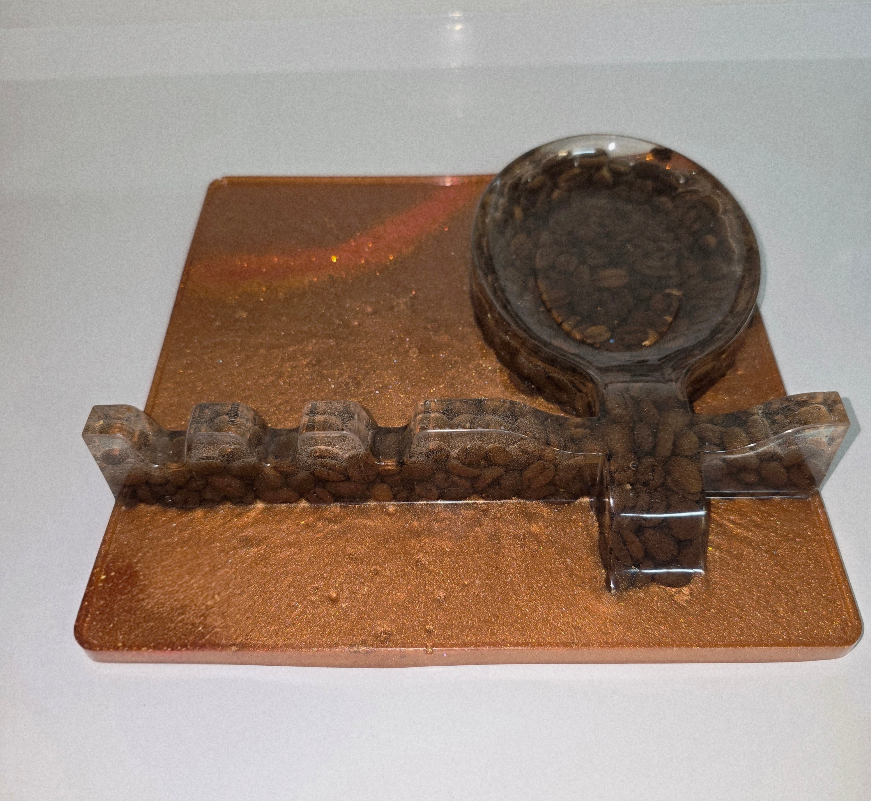 Handmade Resin Spoon Rest – Decorative Kitchen Utensil Holder