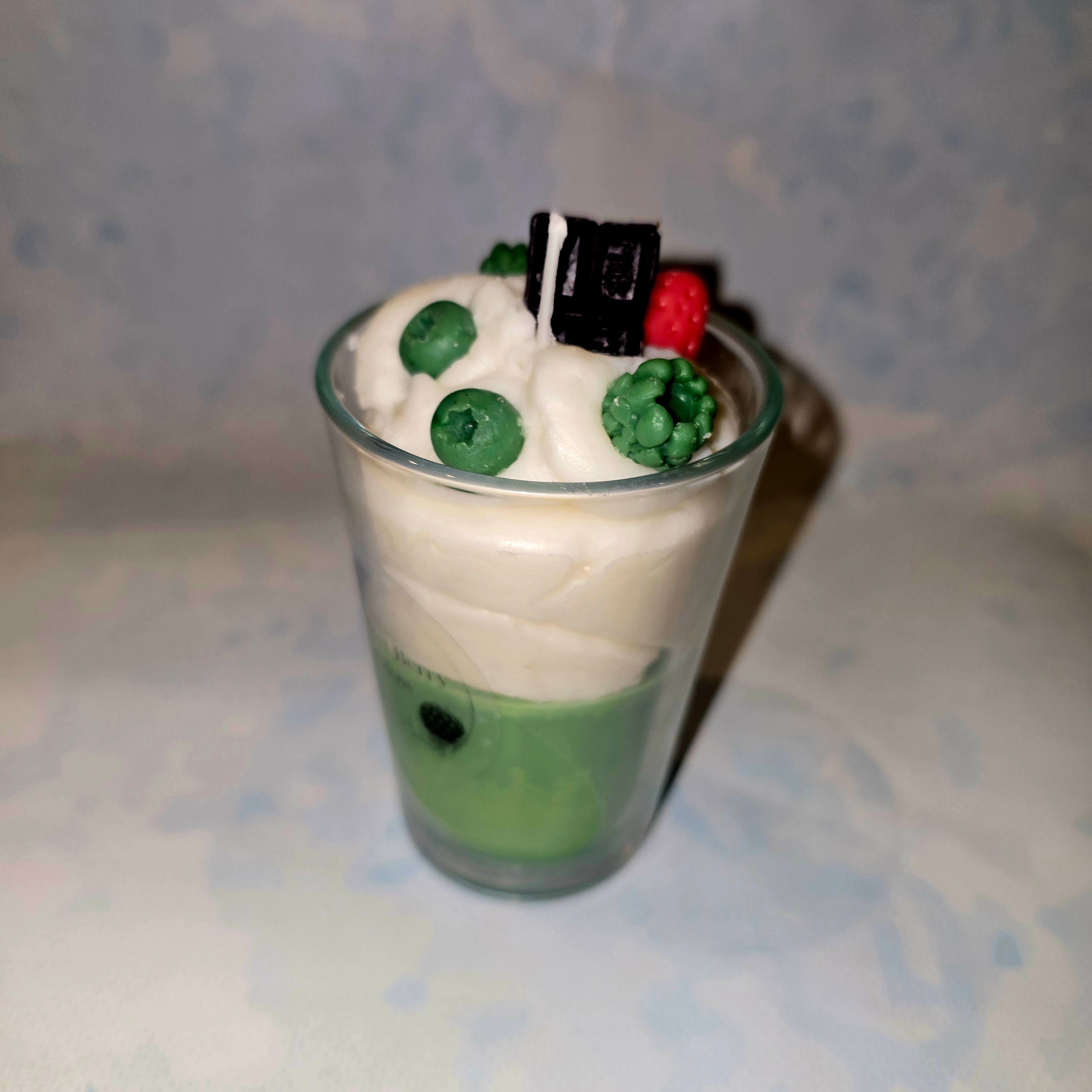 Handmade Dessert Style Candle in Glass – Decorative Soy Candle