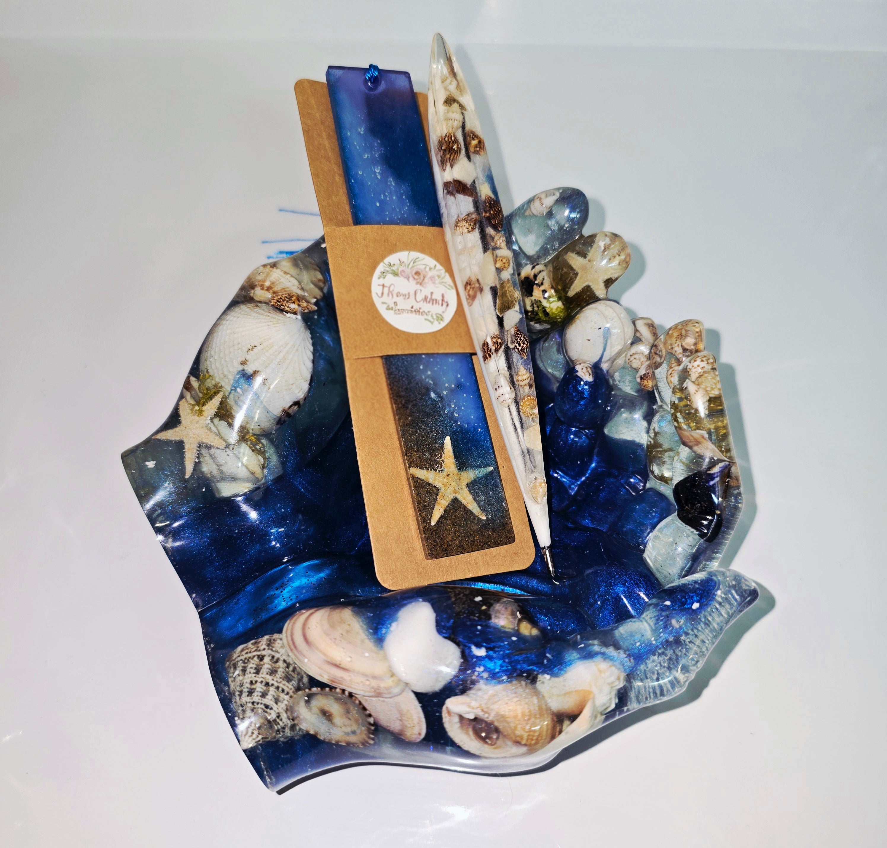 Handmade Resin Hand Tray – Key & Jewellery Holder | Unique Home Decor