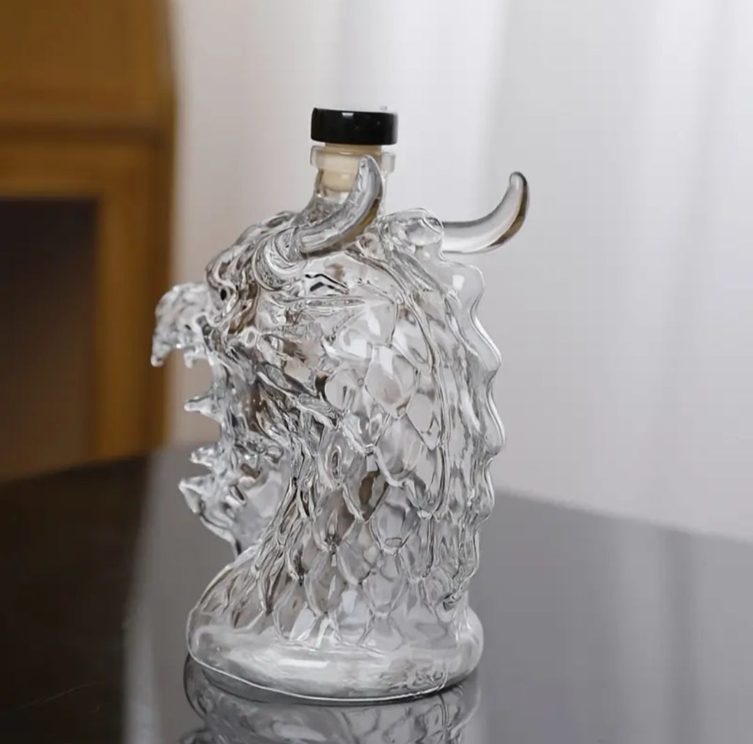 Decorative Glass Decanter Bottle-animal design
