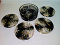 Handmade Resin Coaster Set with Storage Box – 10 cm Round Coasters