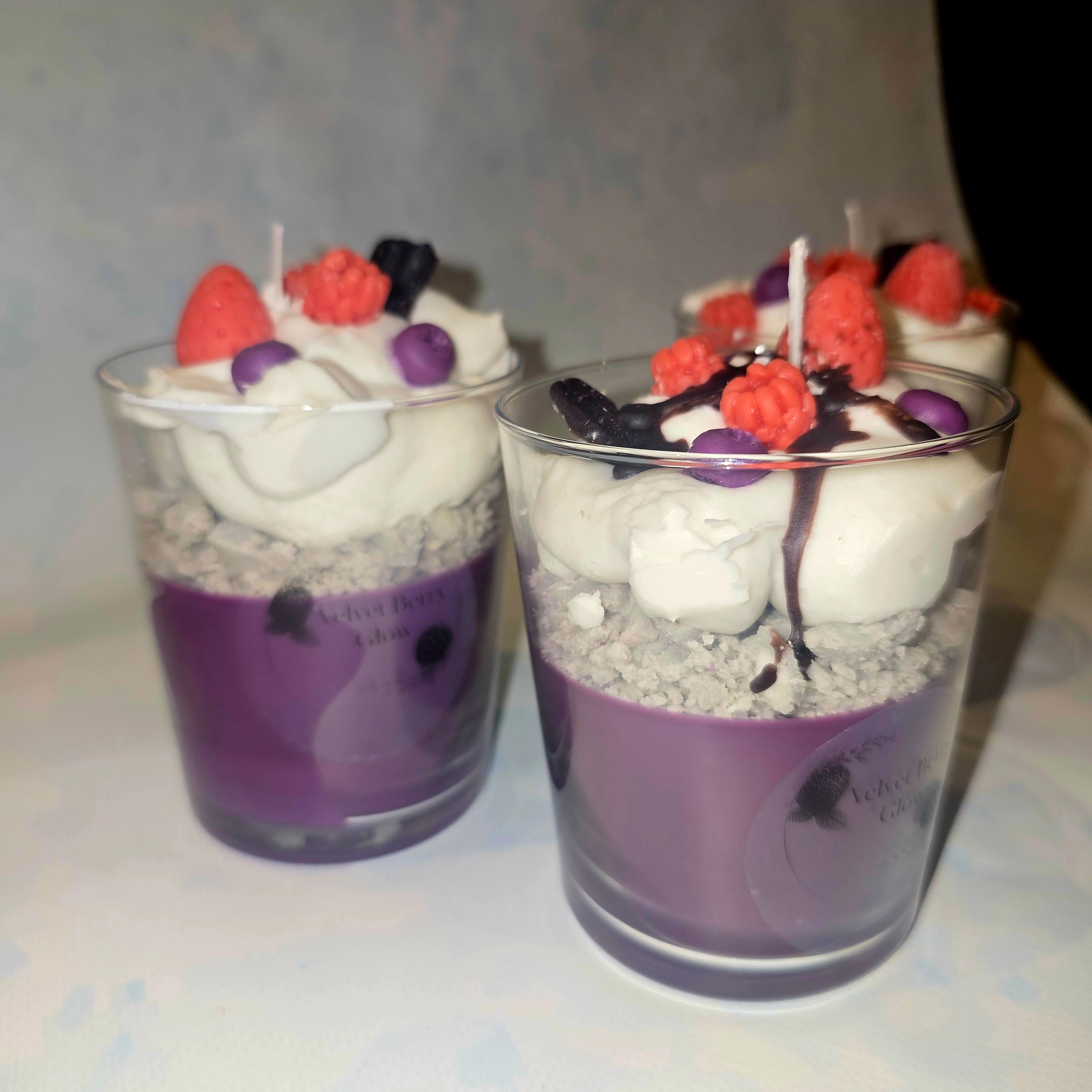 Handmade Dessert Candle – Decorative Glass Candle (220 ml)