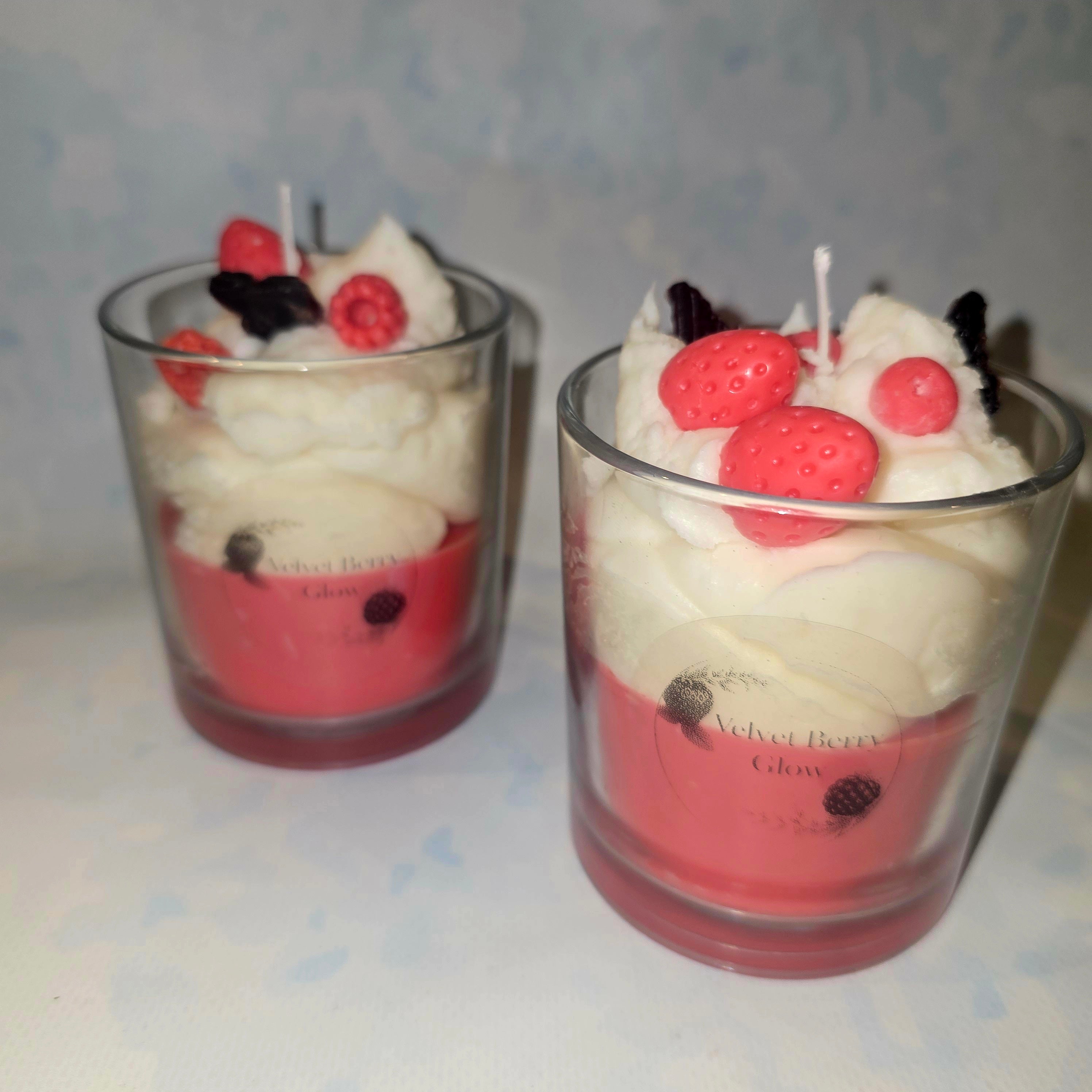 Handmade Dessert Candle – Decorative Glass Candle (220 ml)