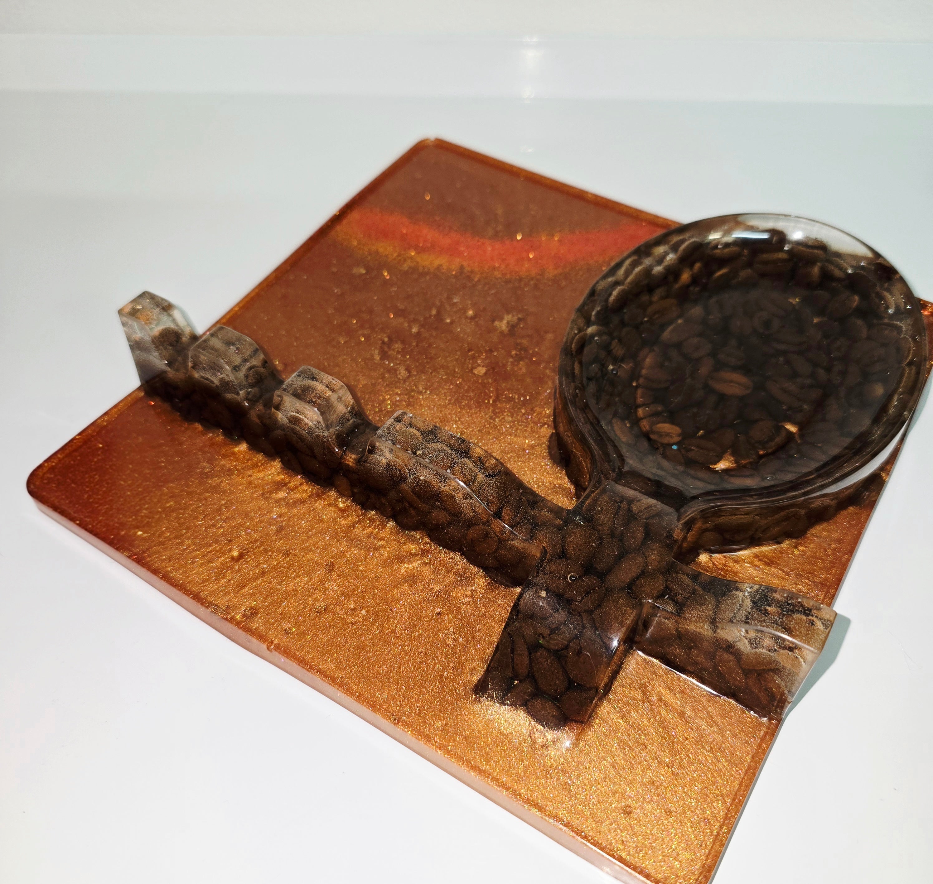 Handmade Resin Spoon Rest – Decorative Kitchen Utensil Holder