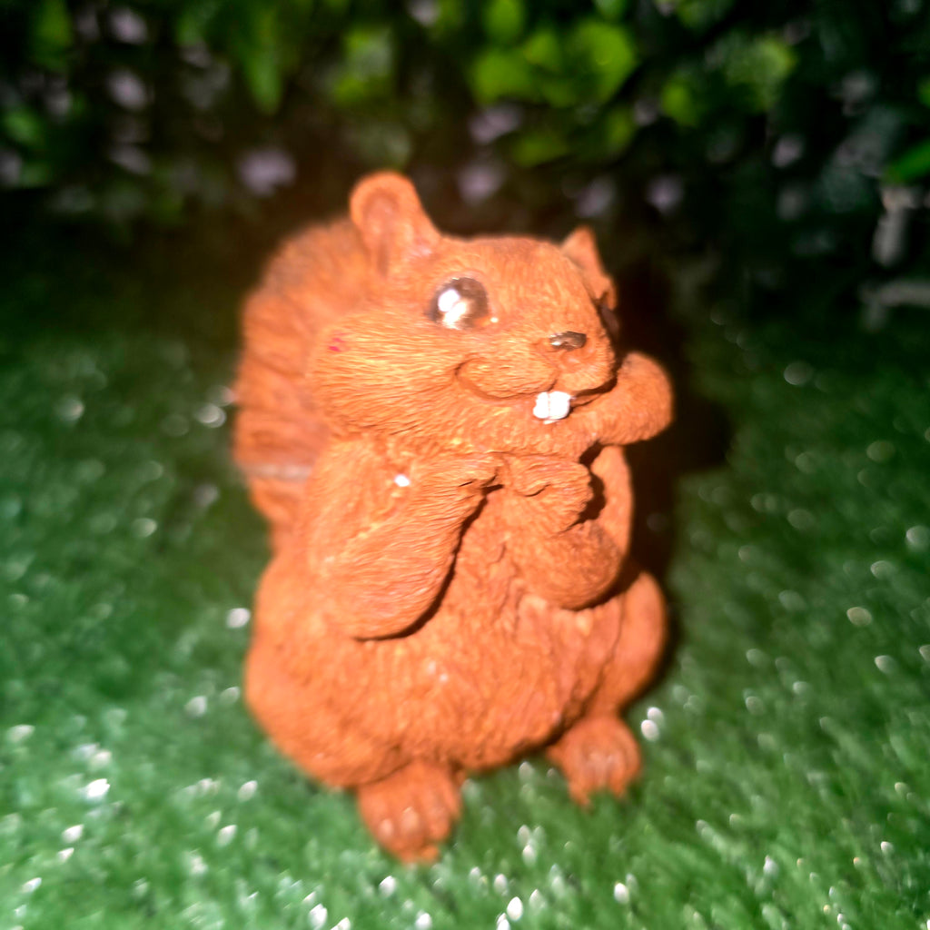 Handmade Concrete Squirrel Garden Ornament