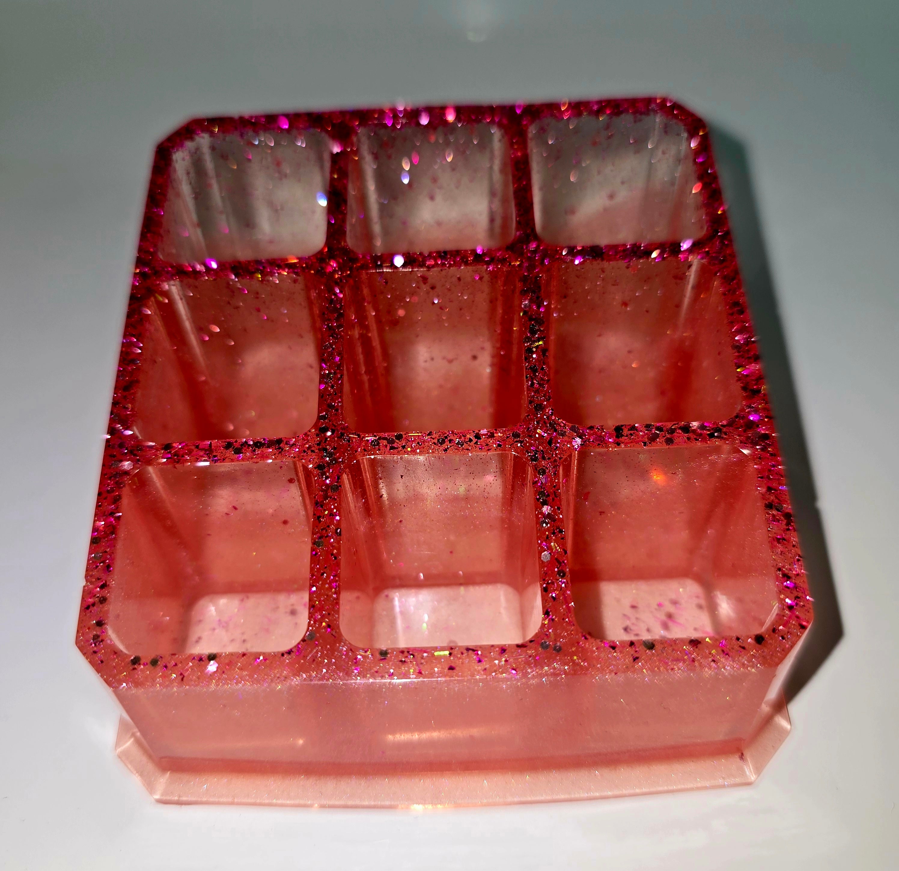Handmade Resin Makeup Organiser – Brush, Lipstick & Pencil Holder