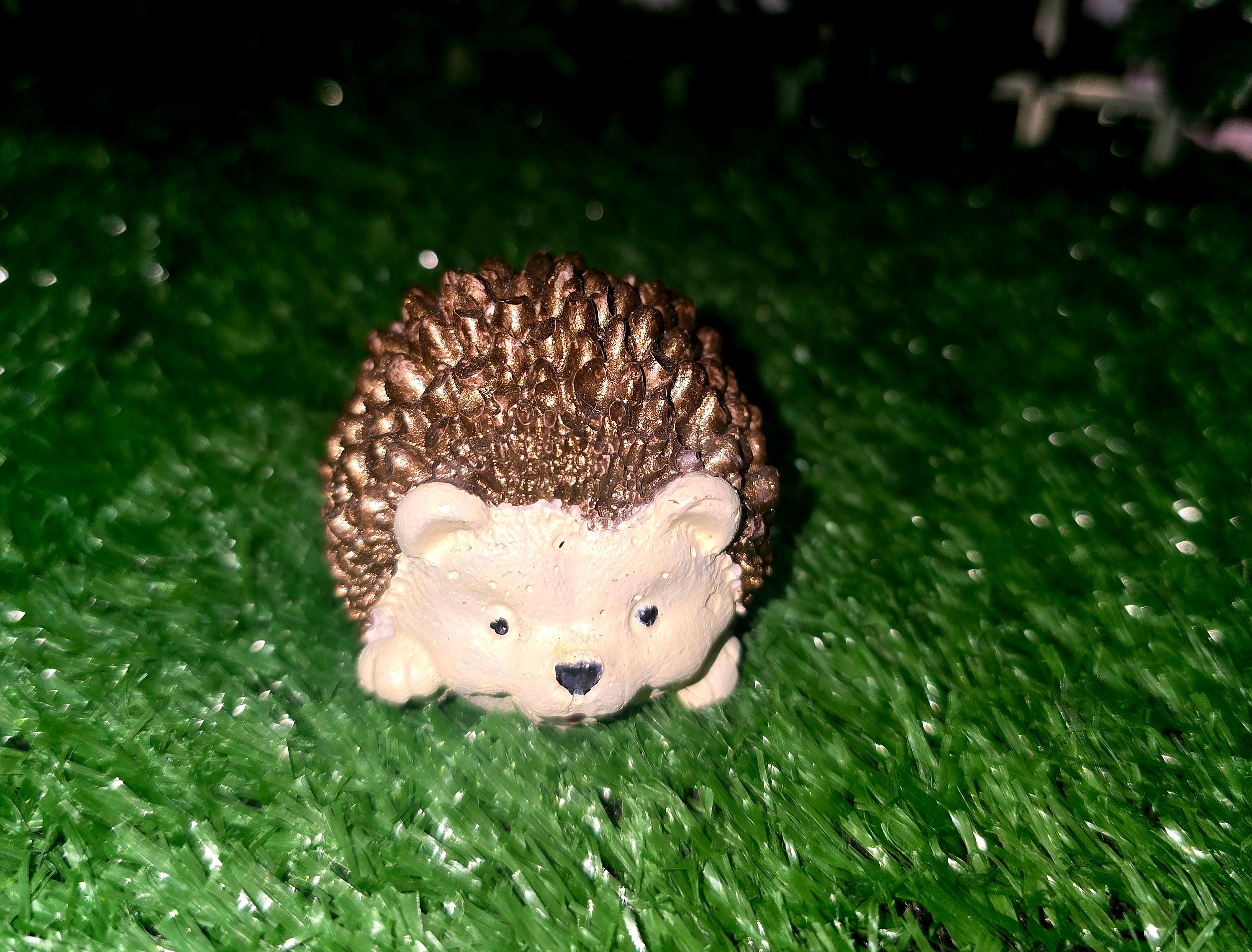 🦔 Handmade Cement Hedgehog Garden Ornament