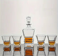 Elegant Whiskey Decanter Set with 4 Glasses