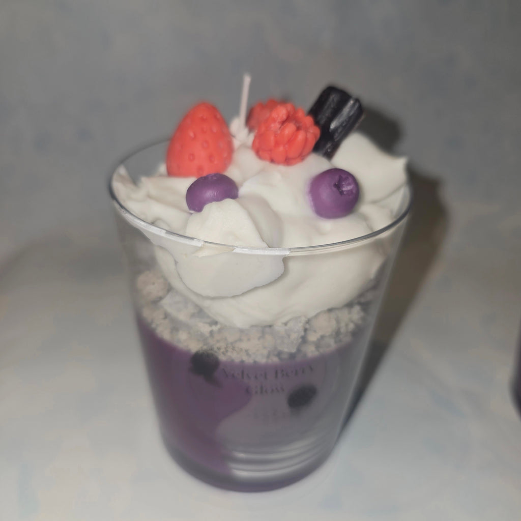 Handmade Dessert Candle – Decorative Glass Candle (220 ml)