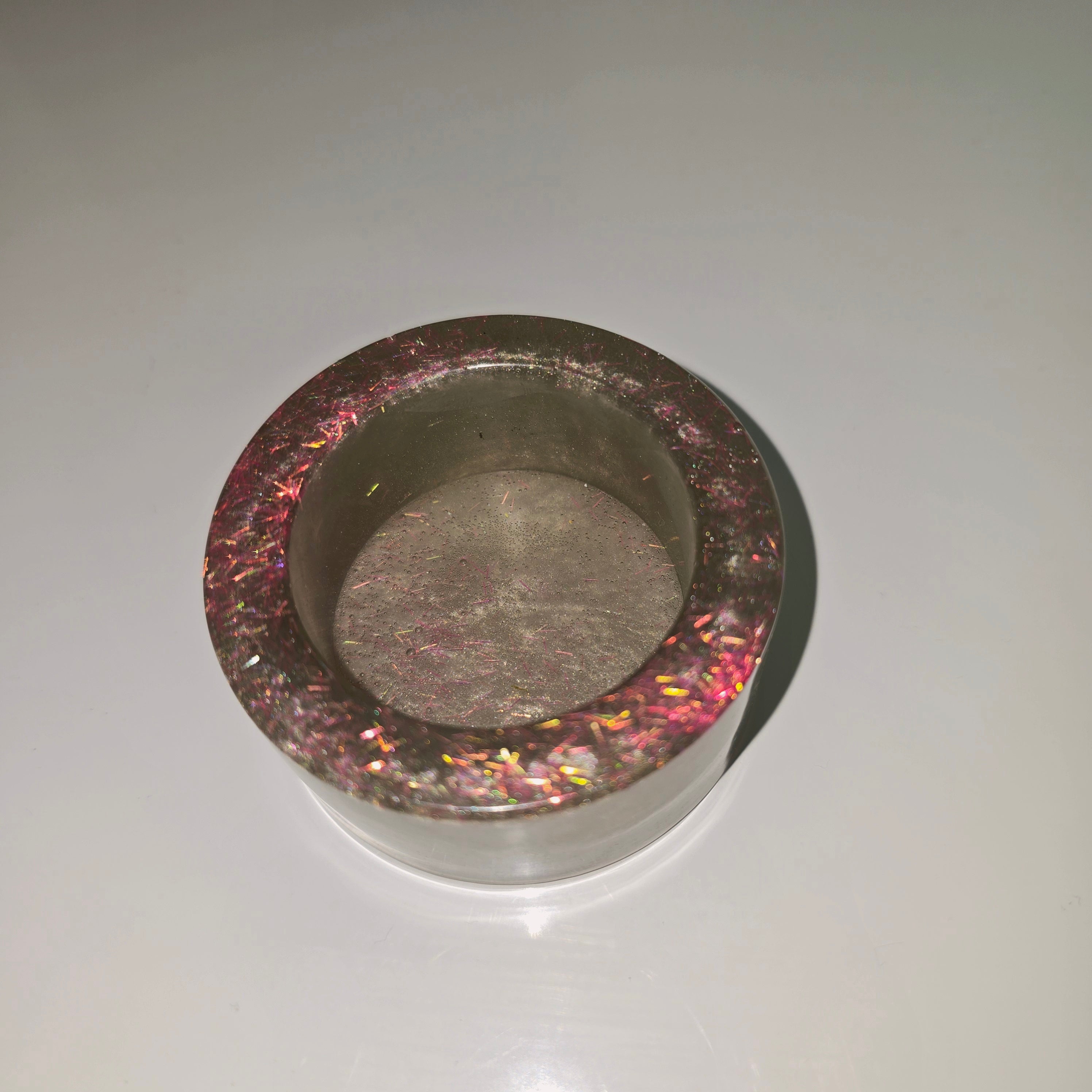 Handmade Resin Tealight Holder – Small Decorative Candle Base (6 cm)