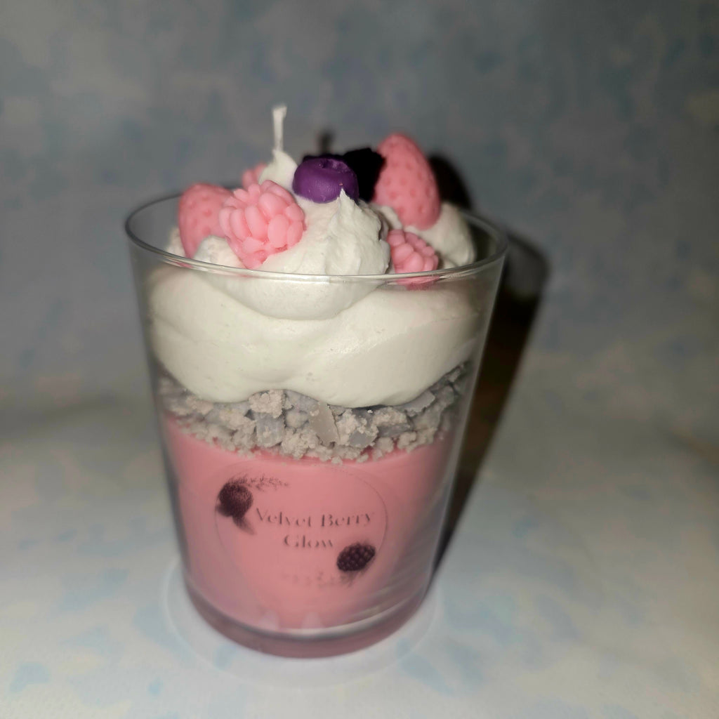 Handmade Dessert Candle – Decorative Glass Candle (220 ml)
