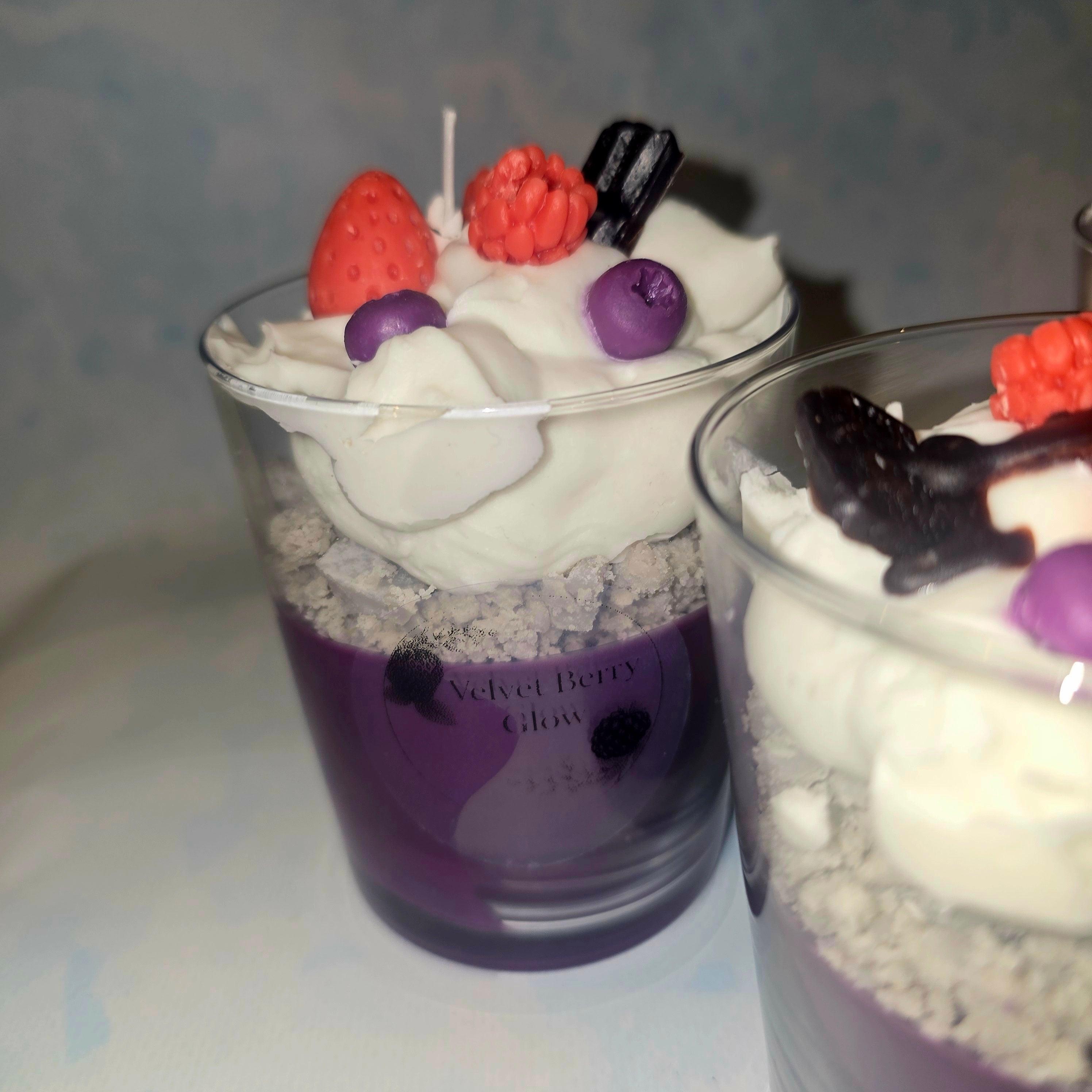 Handmade Dessert Candle – Decorative Glass Candle (220 ml)