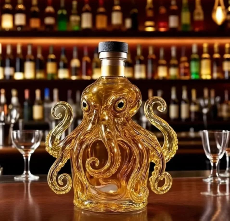 Decorative Glass Decanter Bottle-animal design